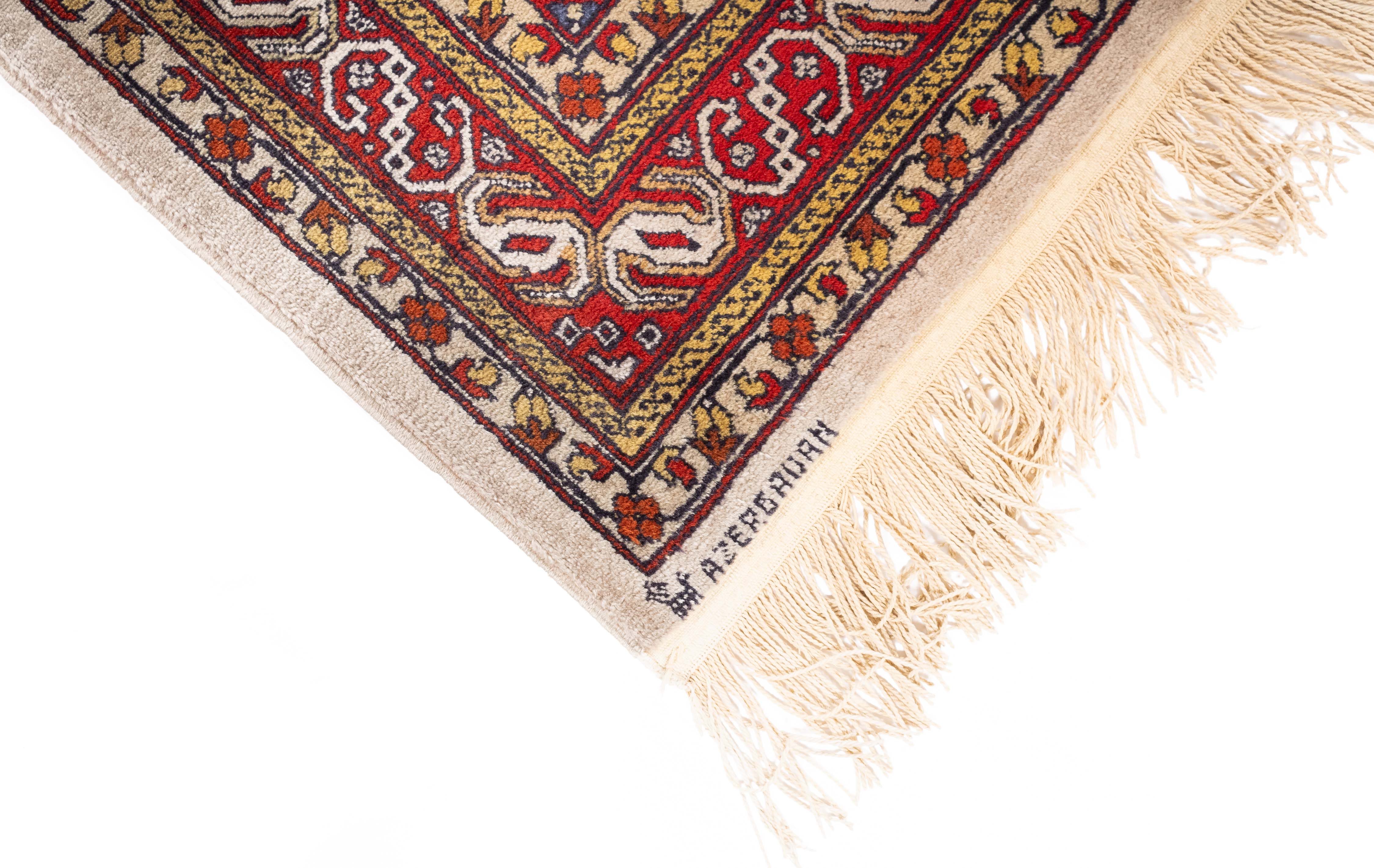 Vintage Caucasian Shirvan Rug <br> 4'8 x 7'2