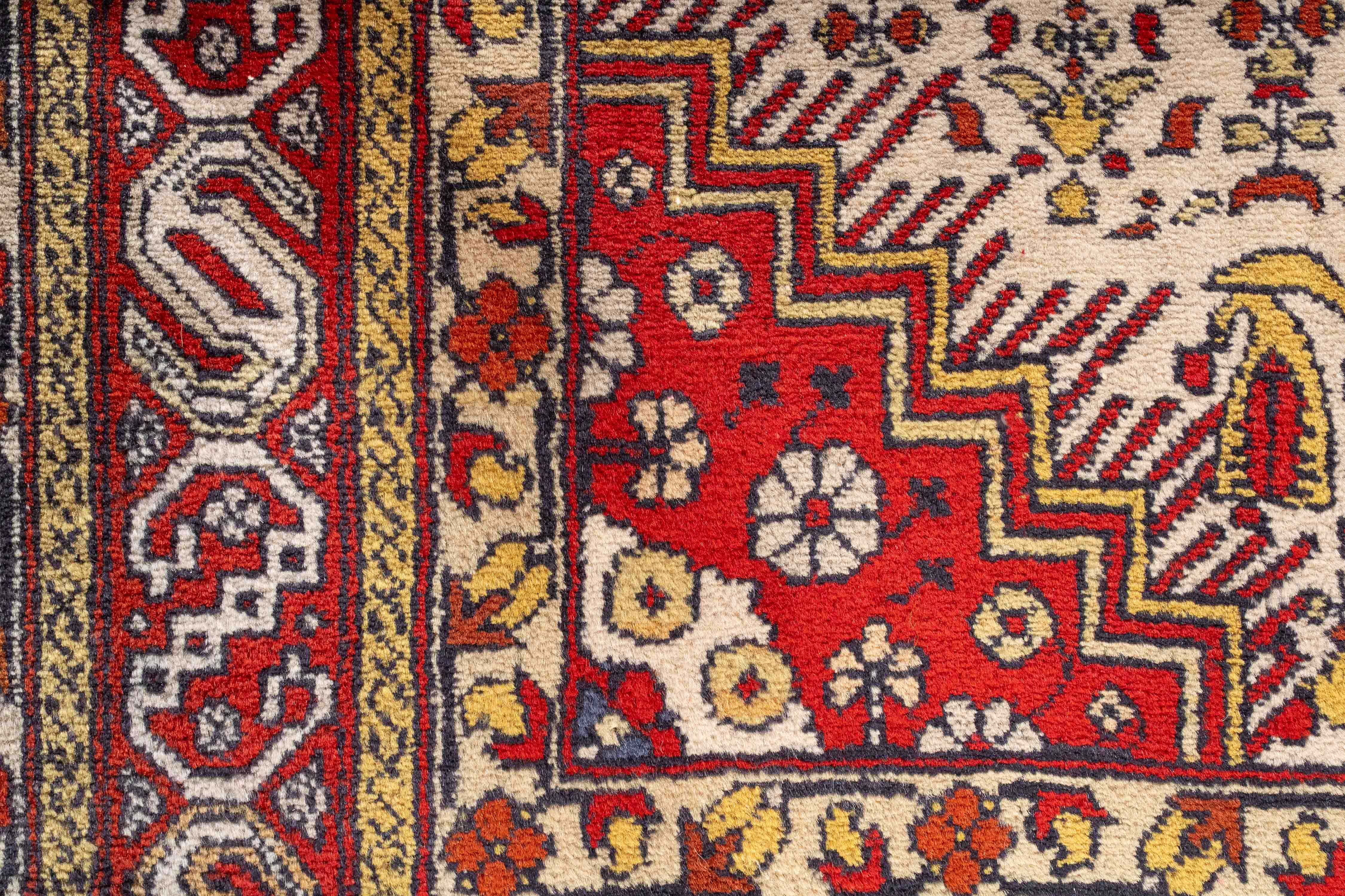 Vintage Caucasian Shirvan Rug <br> 4'8 x 7'2