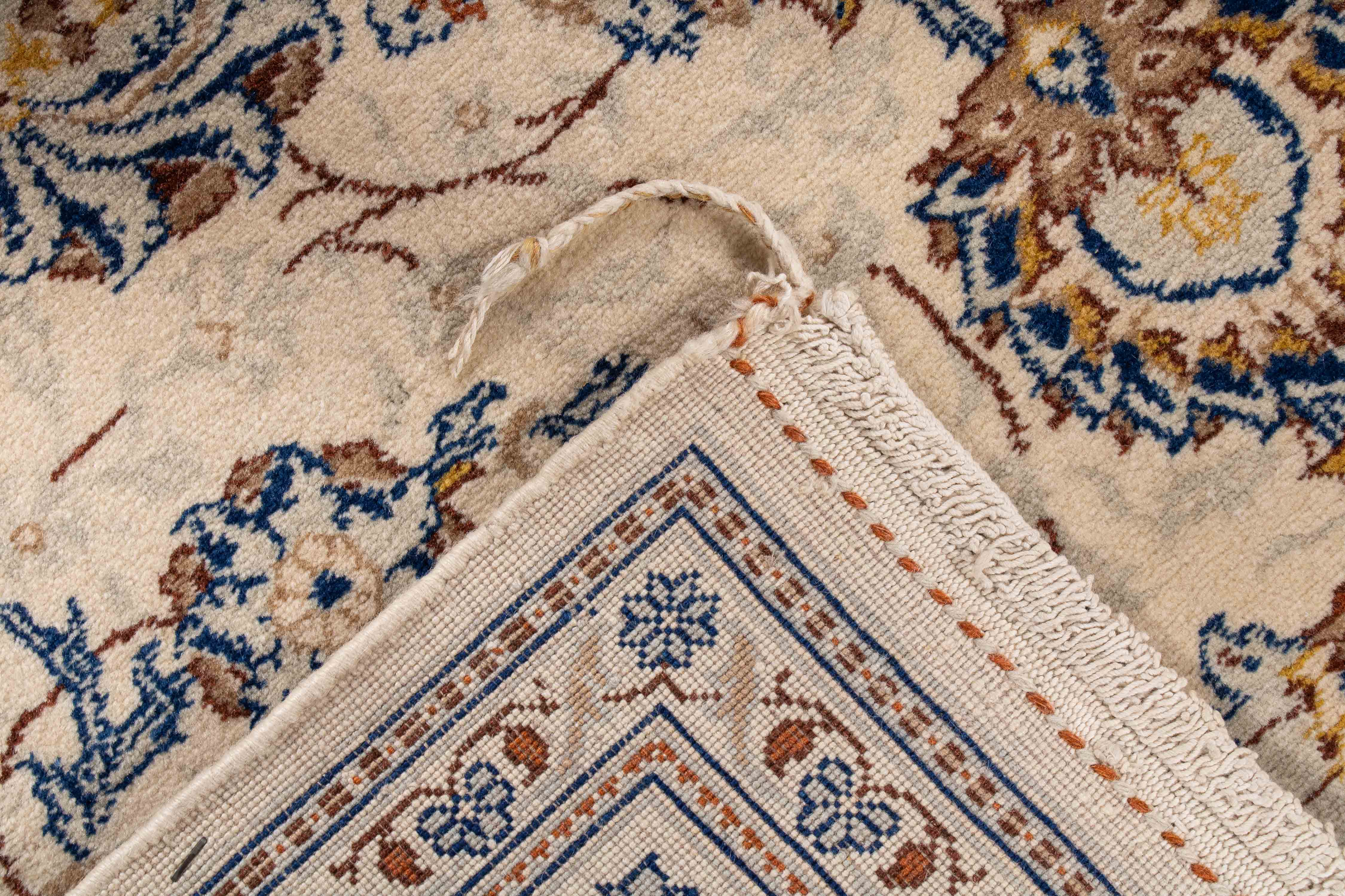Vintage Persian Kashan Rug <br> 4'0 x 7'2