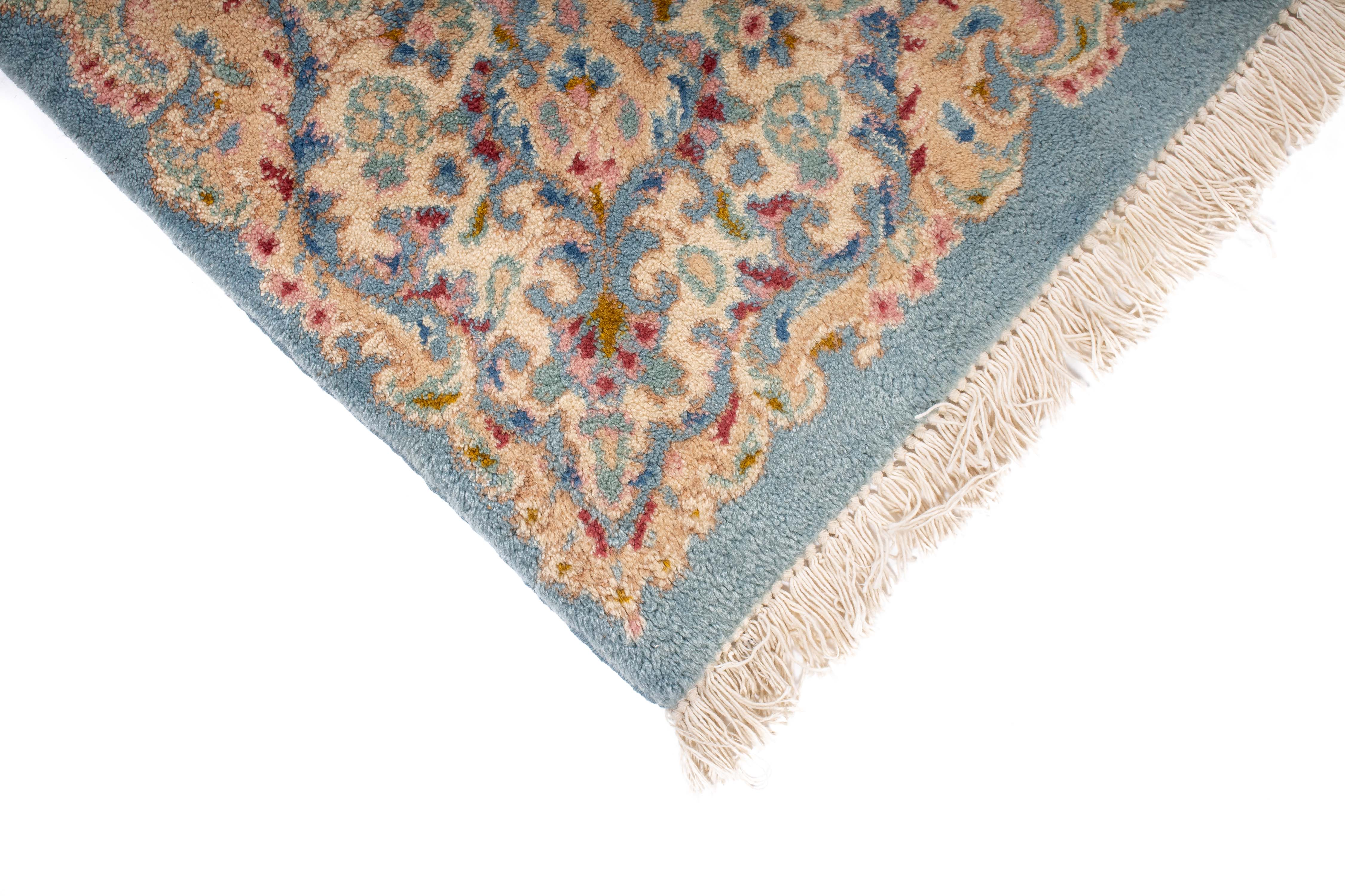 Mid-Century Persian Kerman Rug <br> 5'0 x 8'3