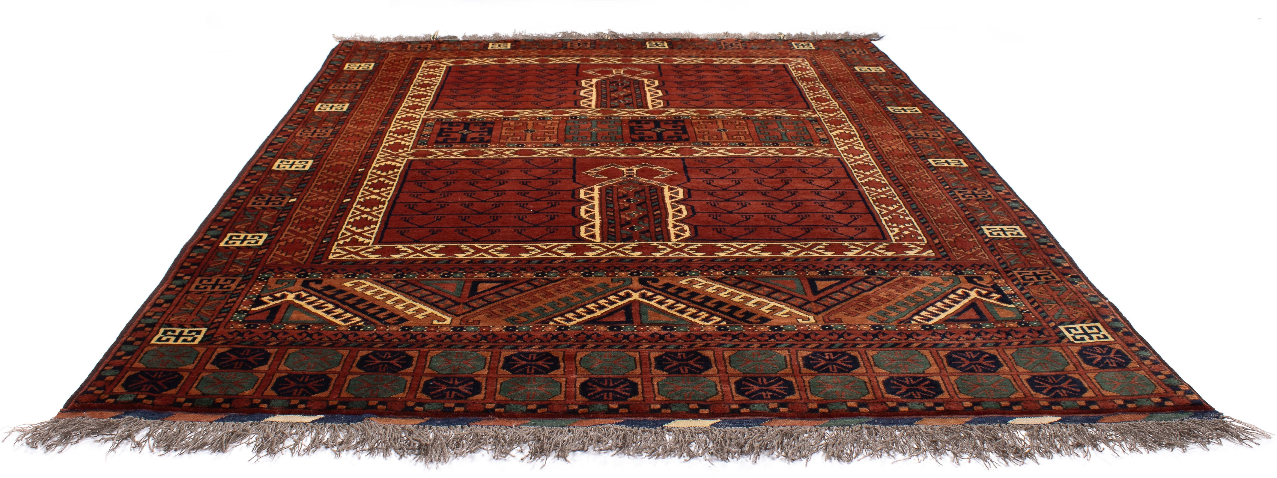 New Turkman Ensi Door Carpet Rug <br> 5'2 x 7'0