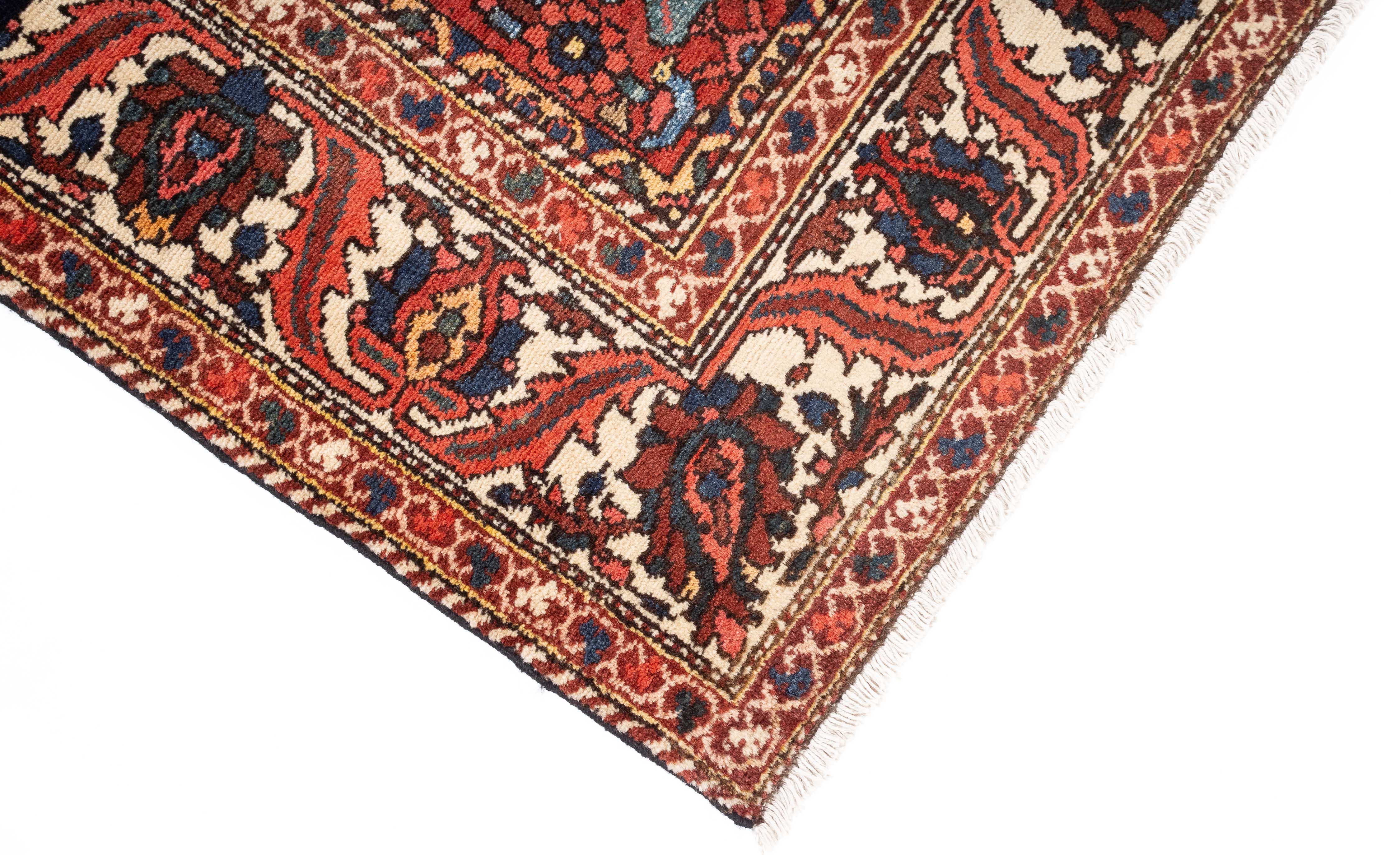 Vintage Persian Bakhtiari Rug <br> 5'1 x 6'10