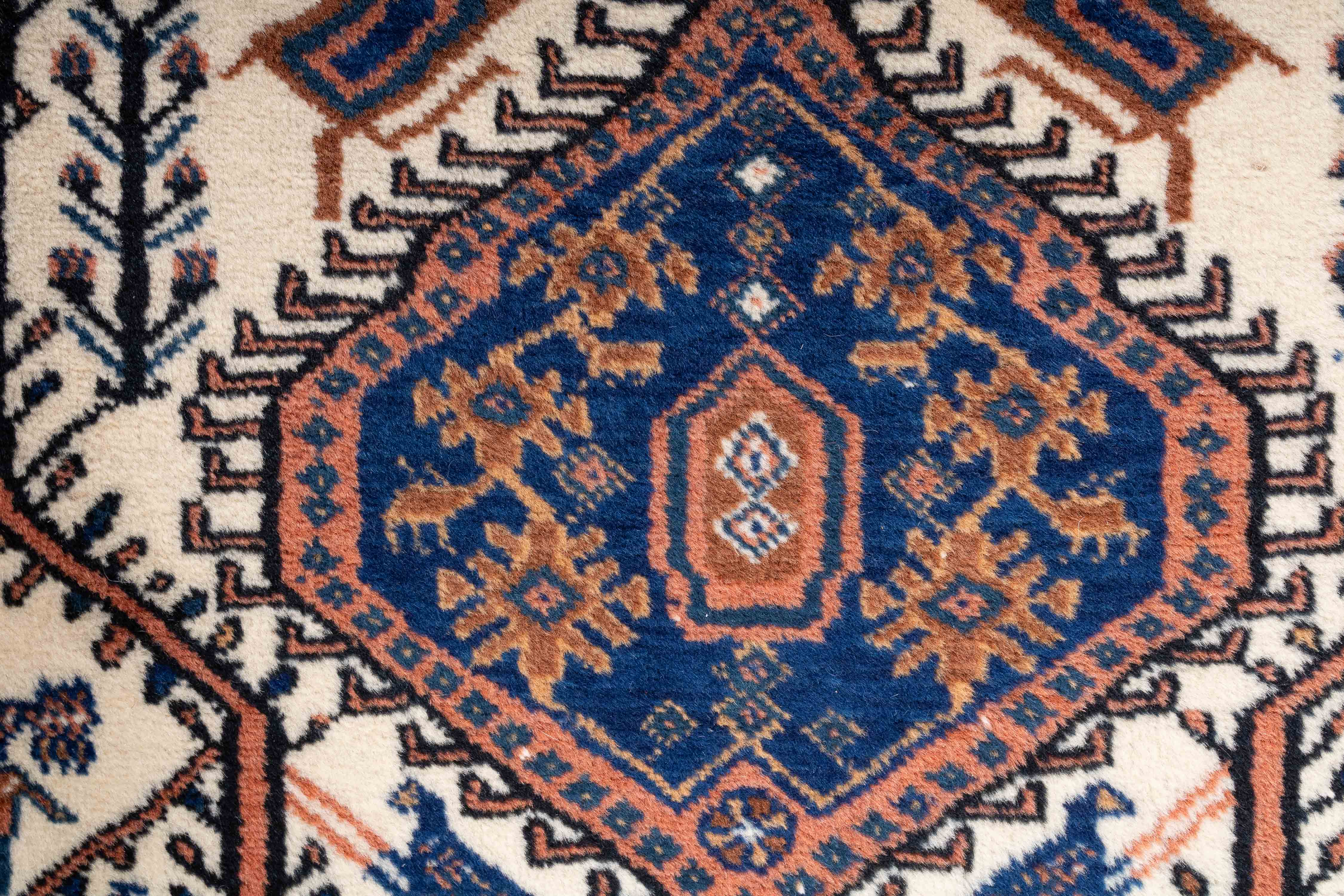 Persian Tribal Afshar Rug <br> 4'2 x 5'7