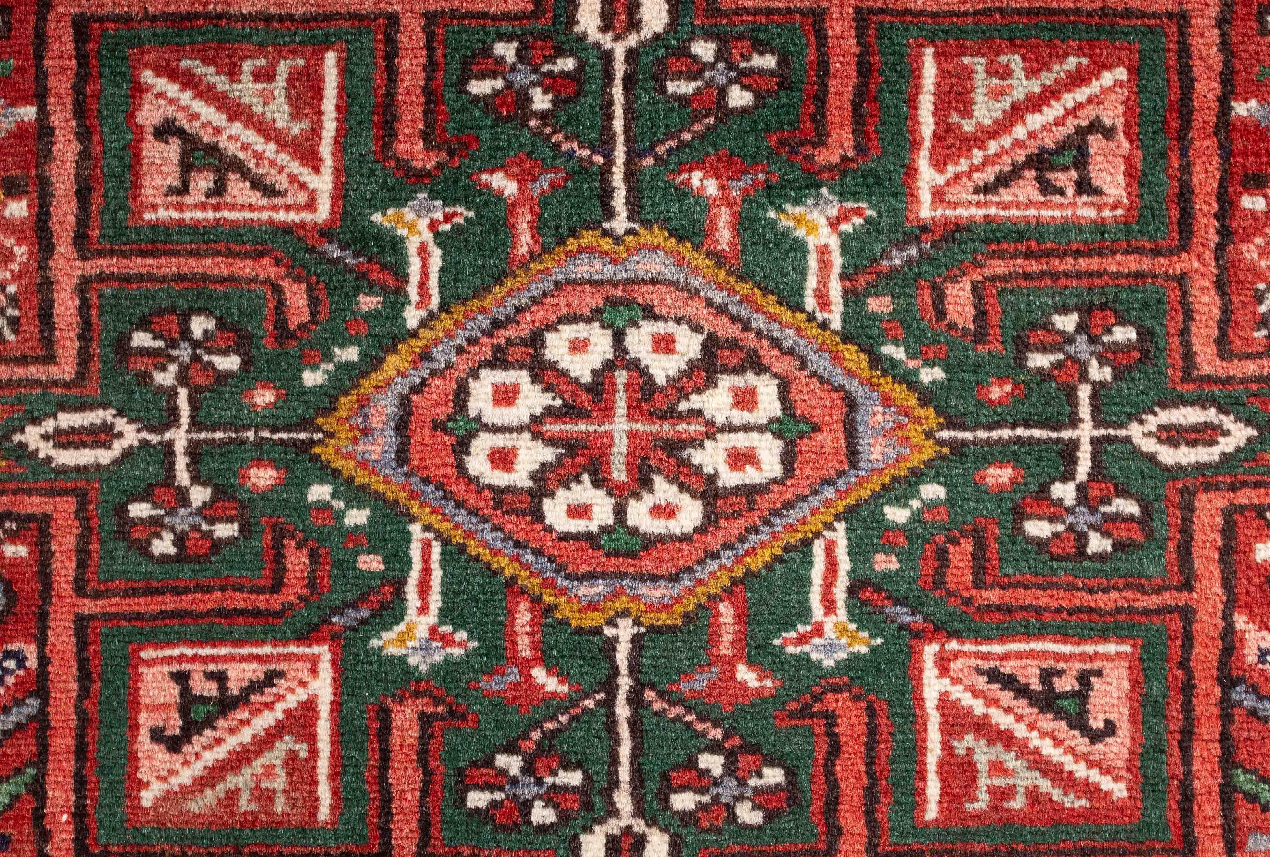 Vintage Persian Karadja Rug <br> 4'11 x 6'3