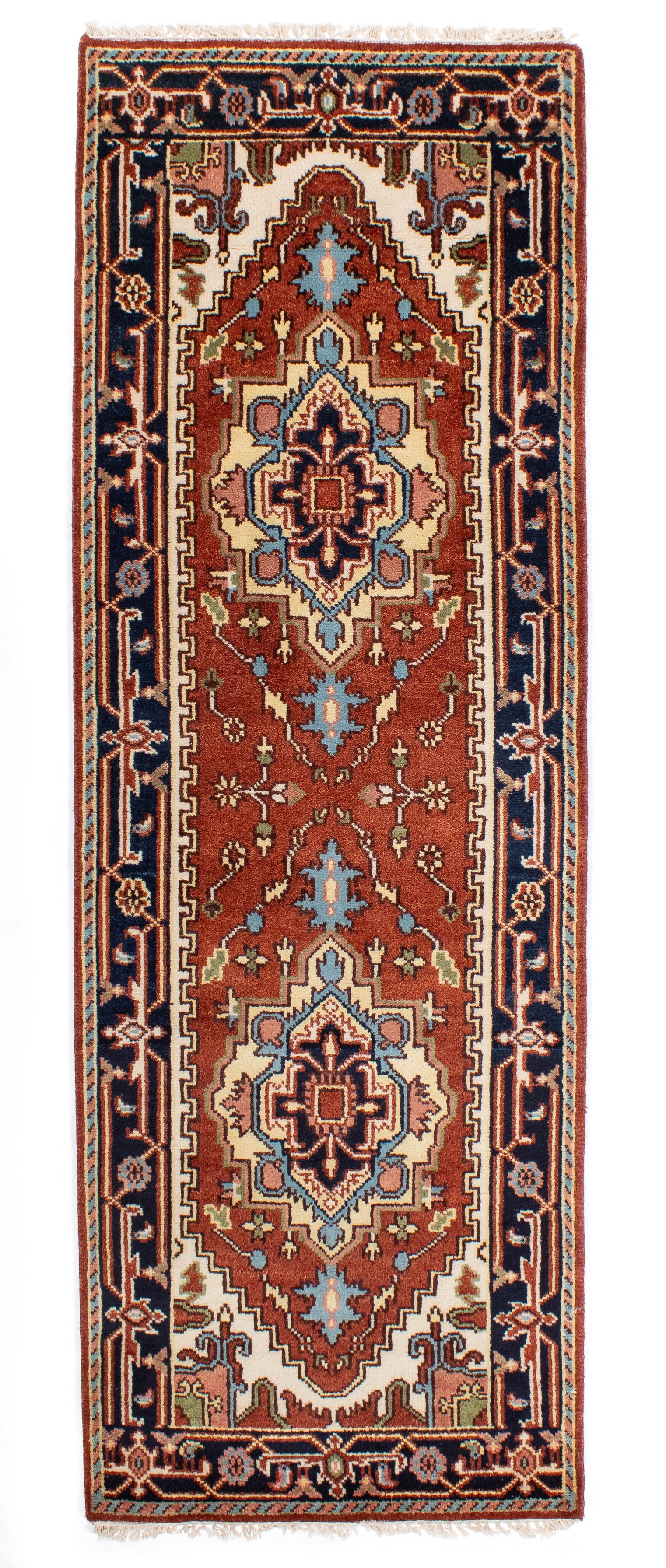 New Indian Serapi Rug <br> 2'8 x 7'10
