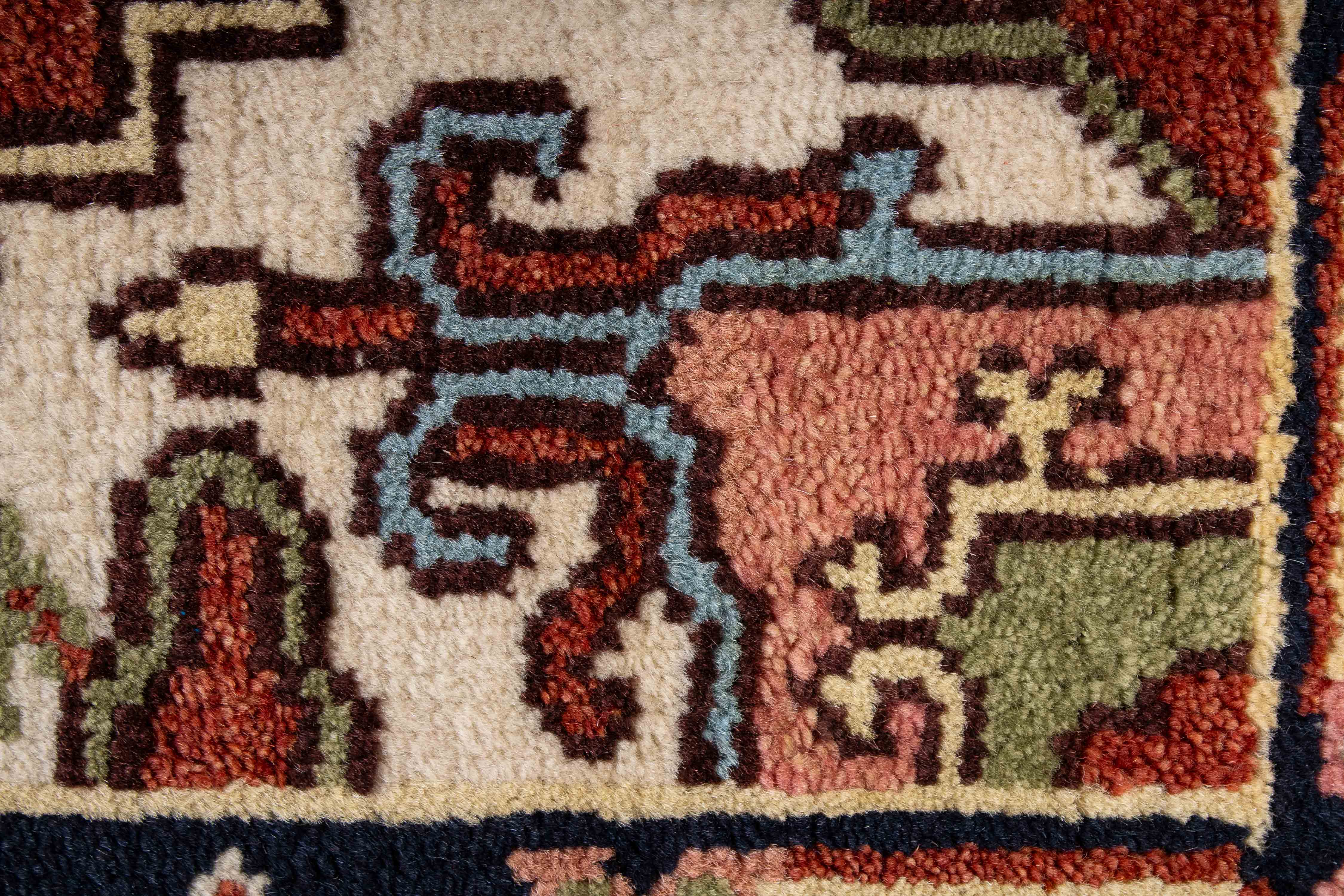 New Indian Serapi Rug <br> 2'8 x 7'10