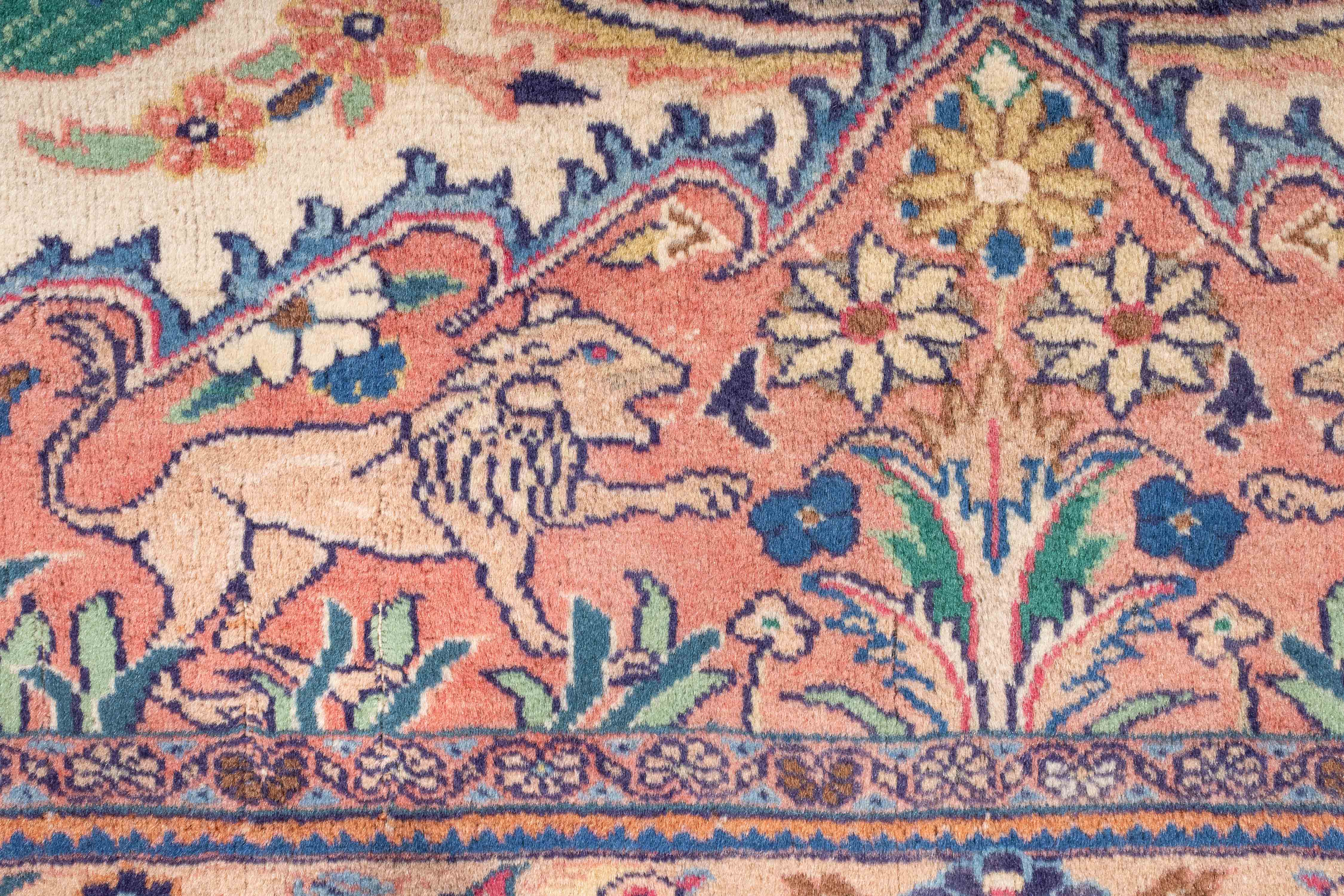 Vintage Indian Jaipur Rug <br> 5'9 x 6'3