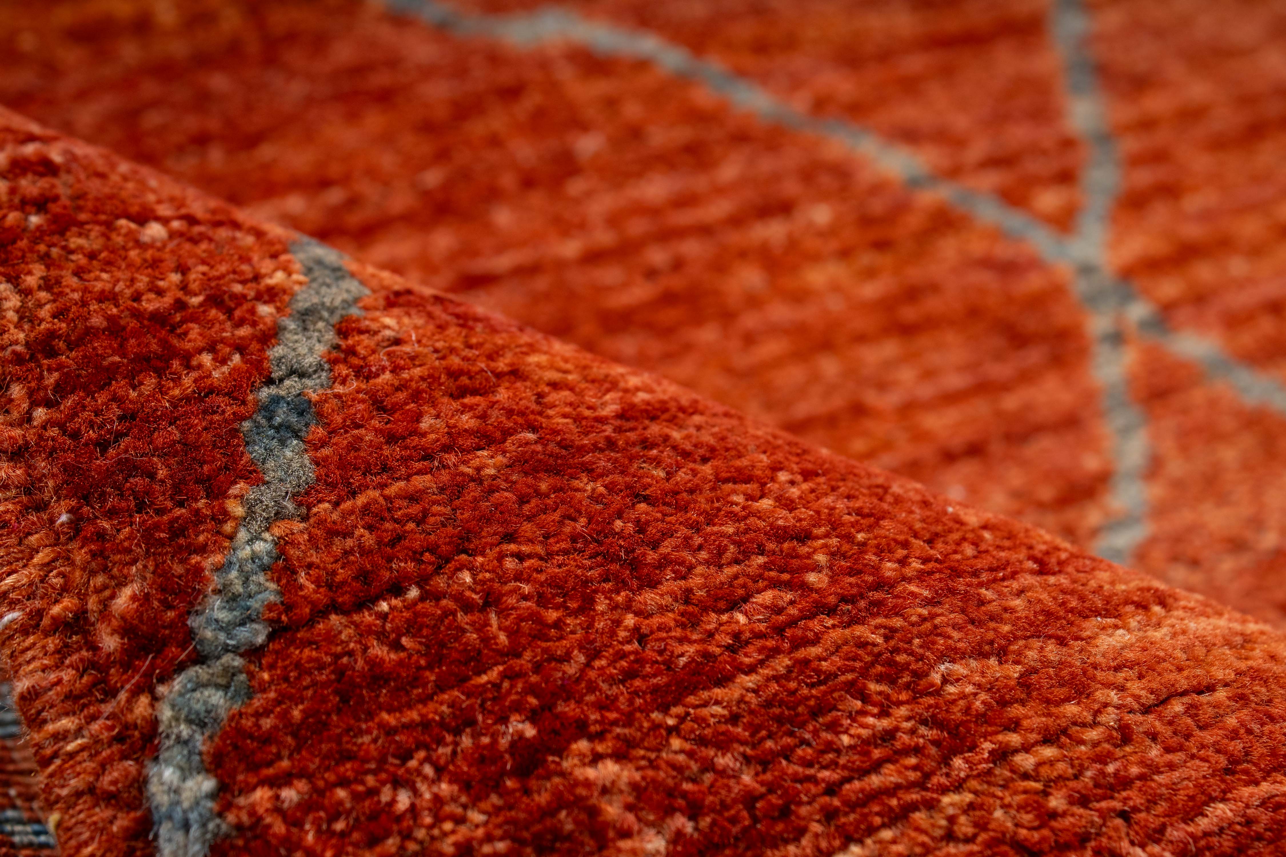 Red Afghan Gabbeh Design Rug <br> 5'1 x 6'11