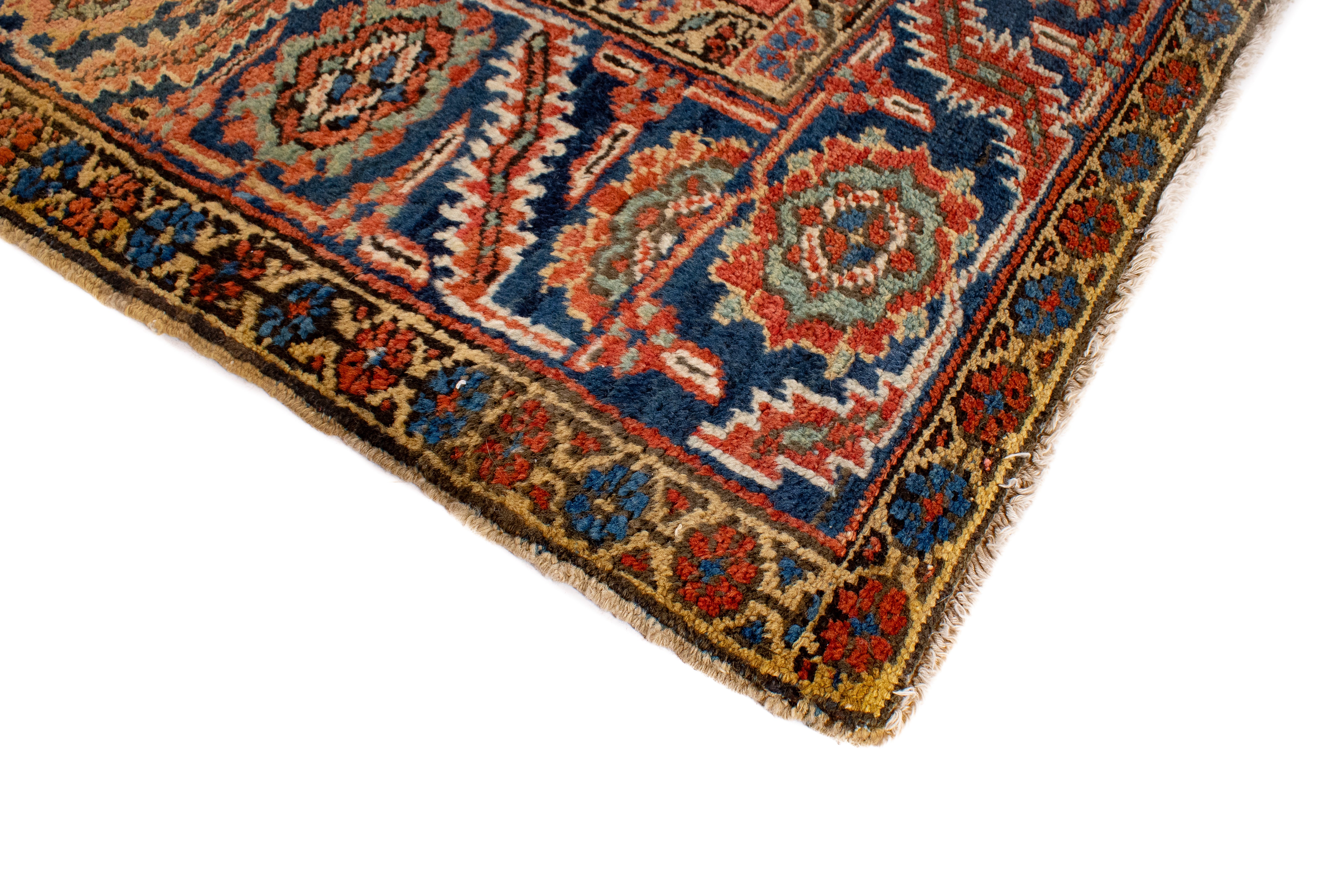 Antique Heriz Rug <br> 9'0 x 12'0