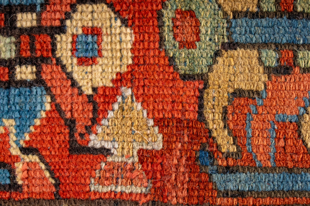 Antique Heriz Rug <br> 9'0 x 12'0