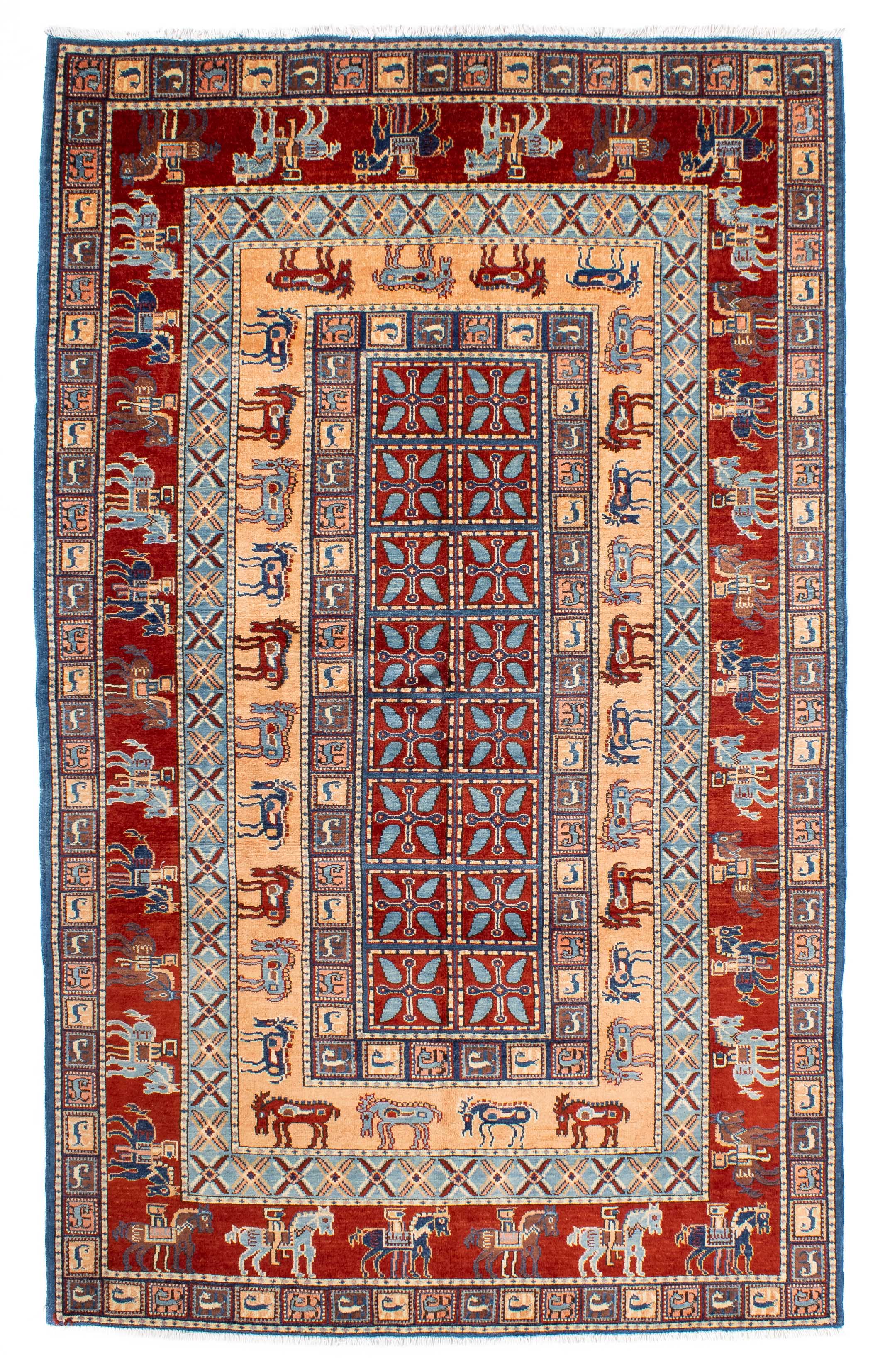 New Afghan Hope Rug <br> 4'10 x 7'10
