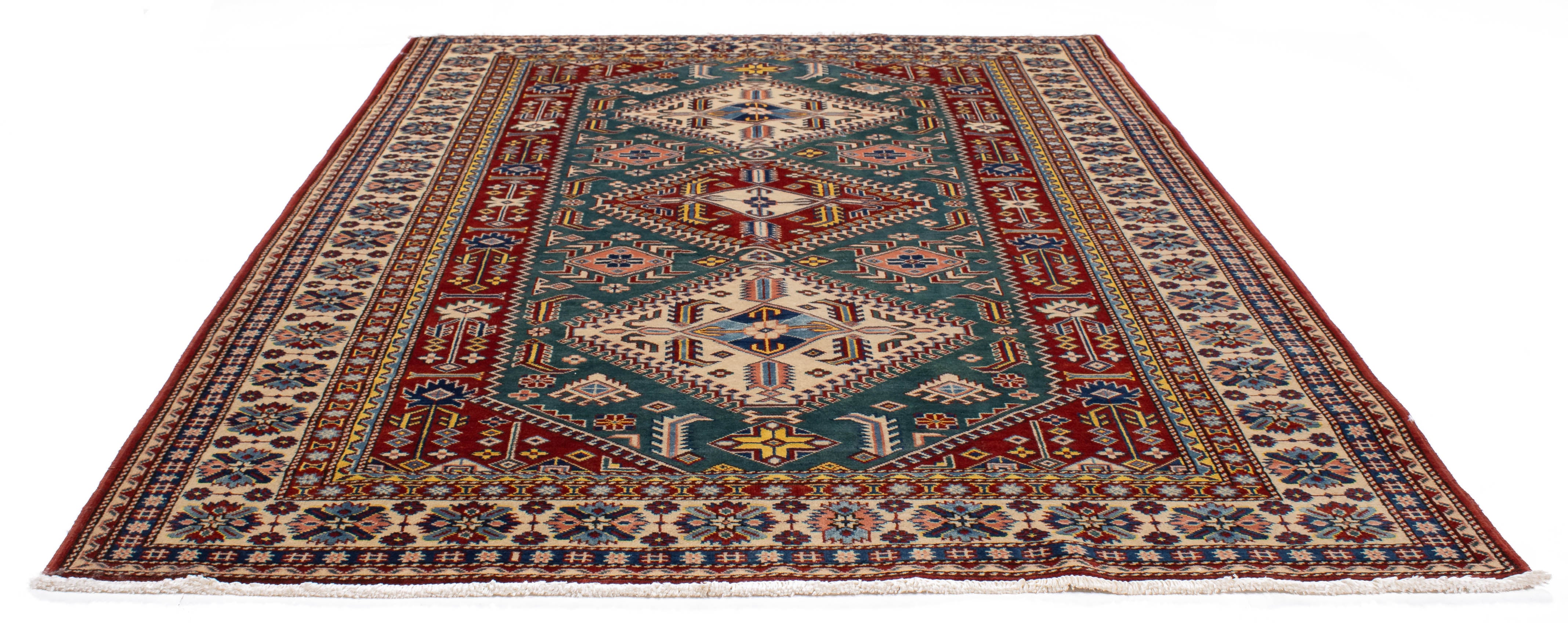 Fine Pakistan Shirvan Design Rug <br> 5'3 x 7'2