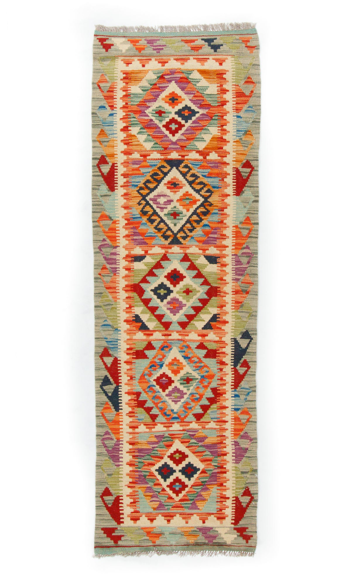 Colorful Pak Kilim Runner <br> 2'0 x 9'0