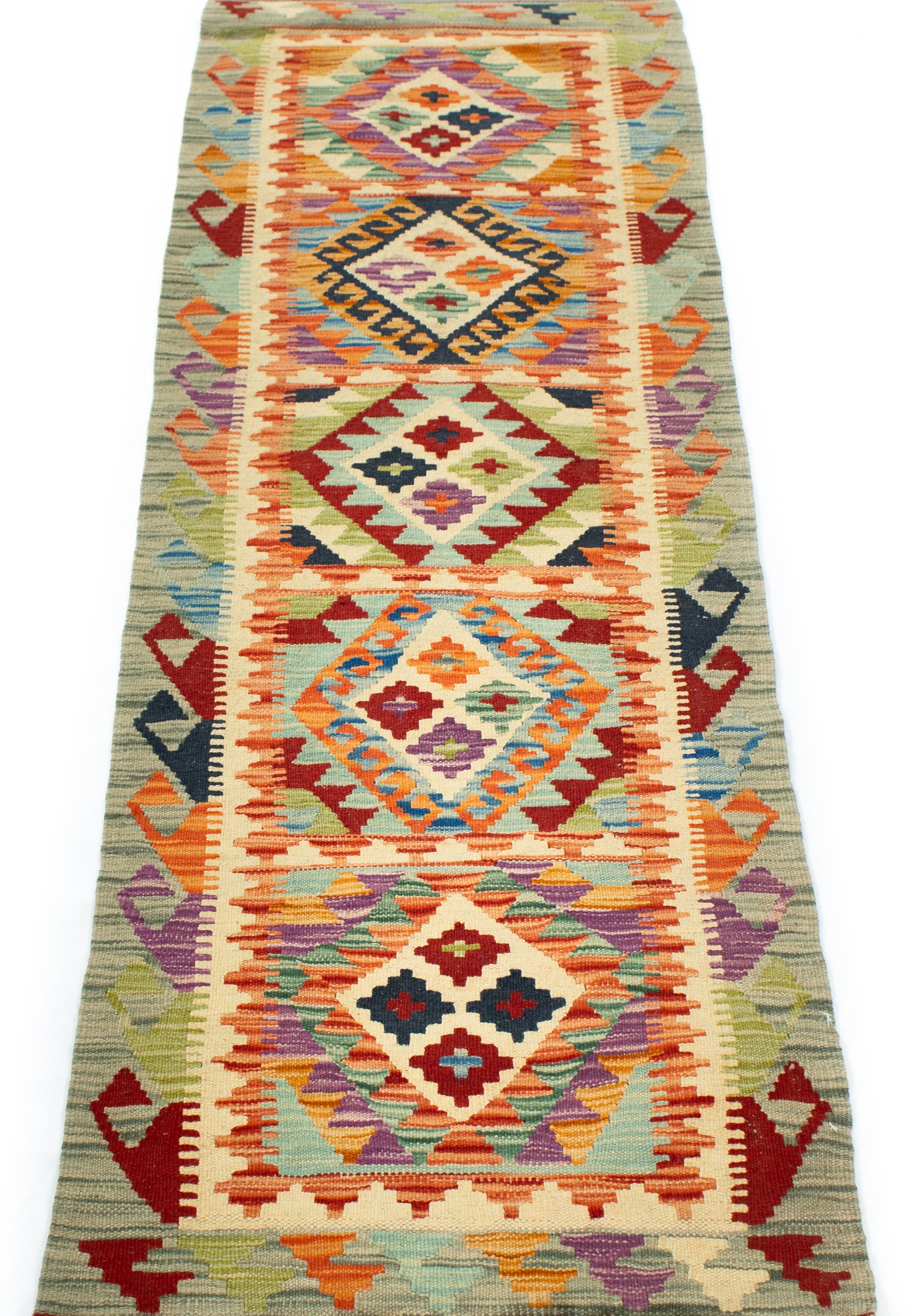 Colorful Pak Kilim Runner <br> 2'0 x 9'0