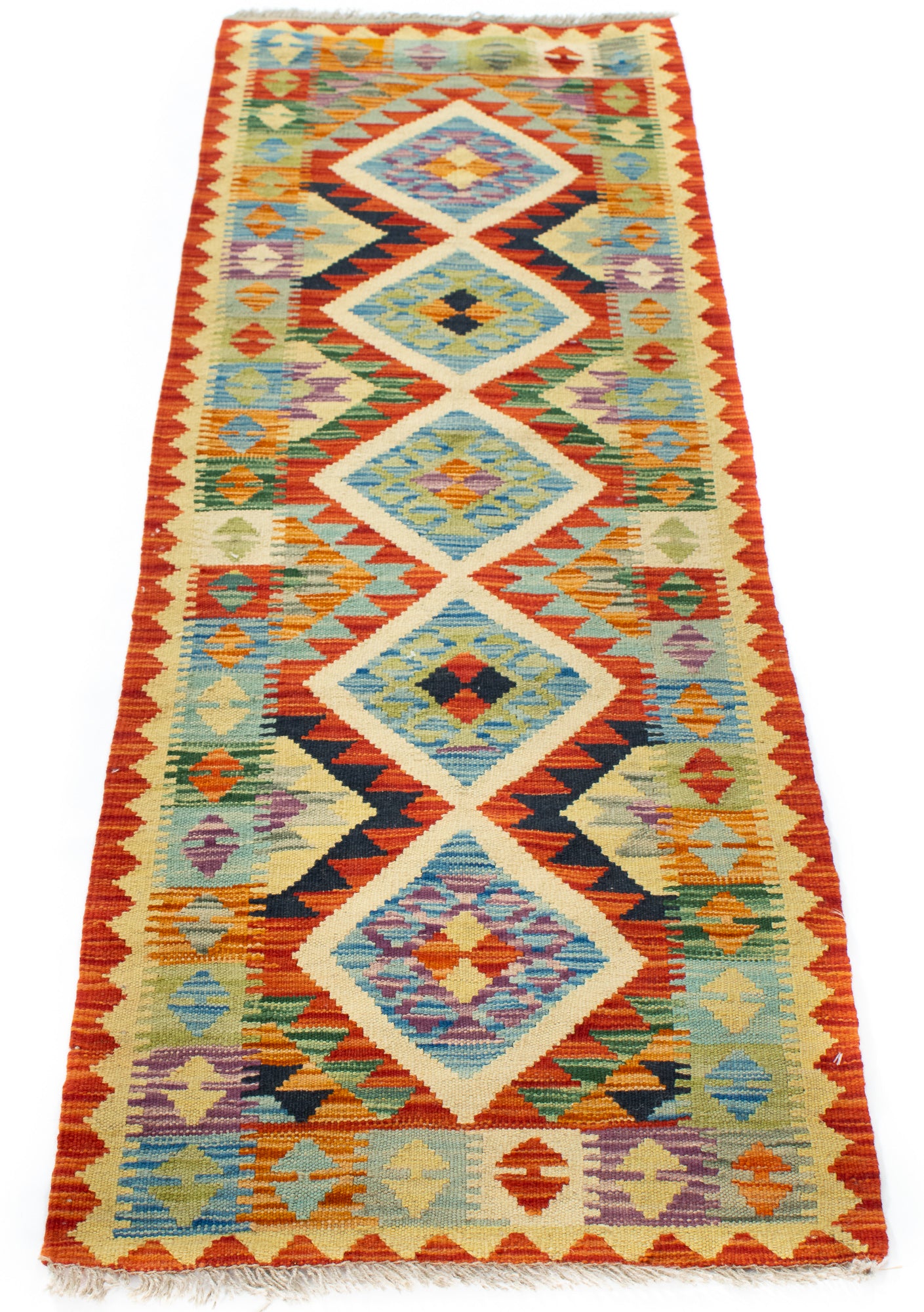 Geometric Pak Kilim Runner <br> 2'0 x 6'5