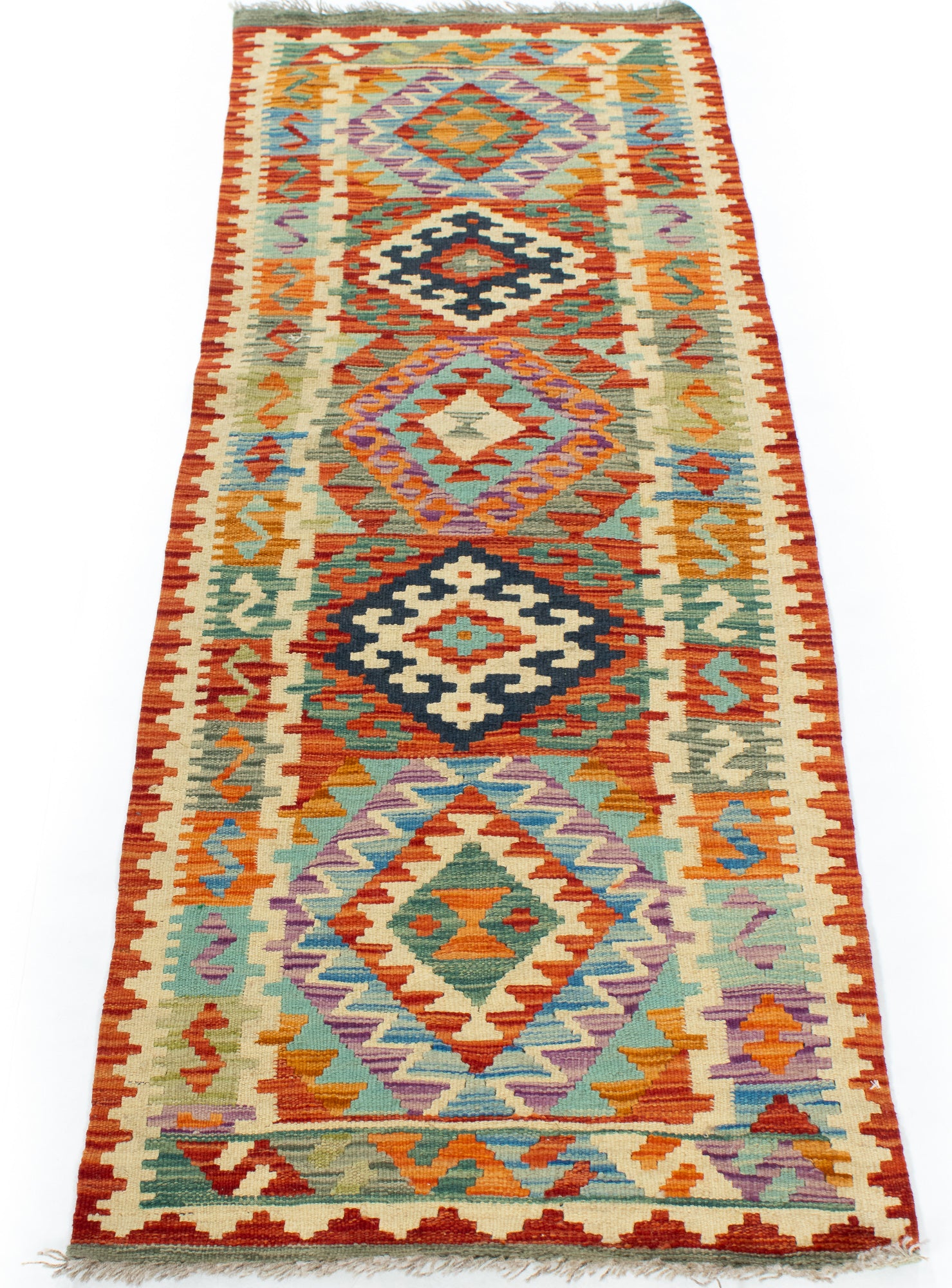 Colorful Pak Kilim Runner <br> 2'0 x 7'0