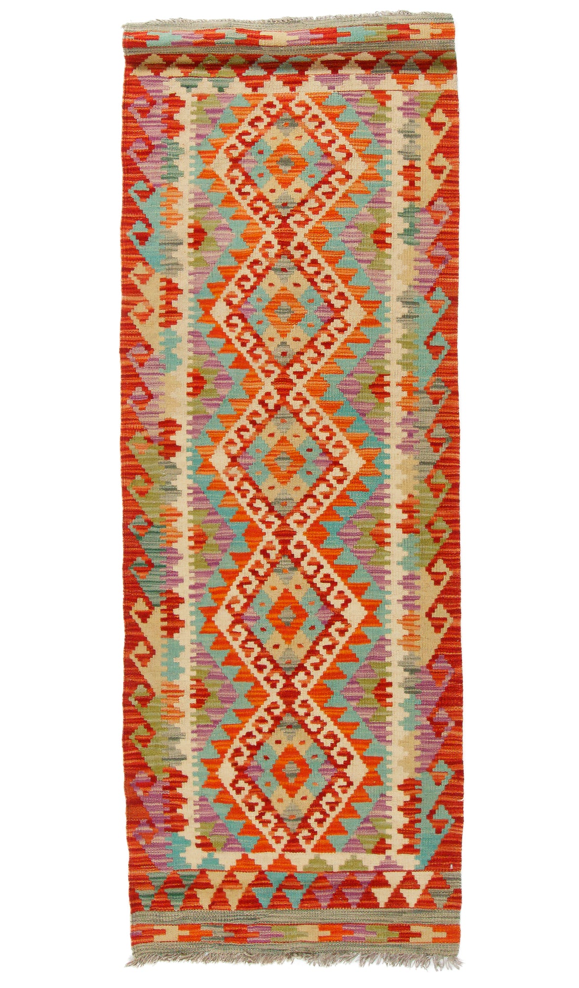 Colorful Pak Kilim  Runner <br> 2'0 x 6'0
