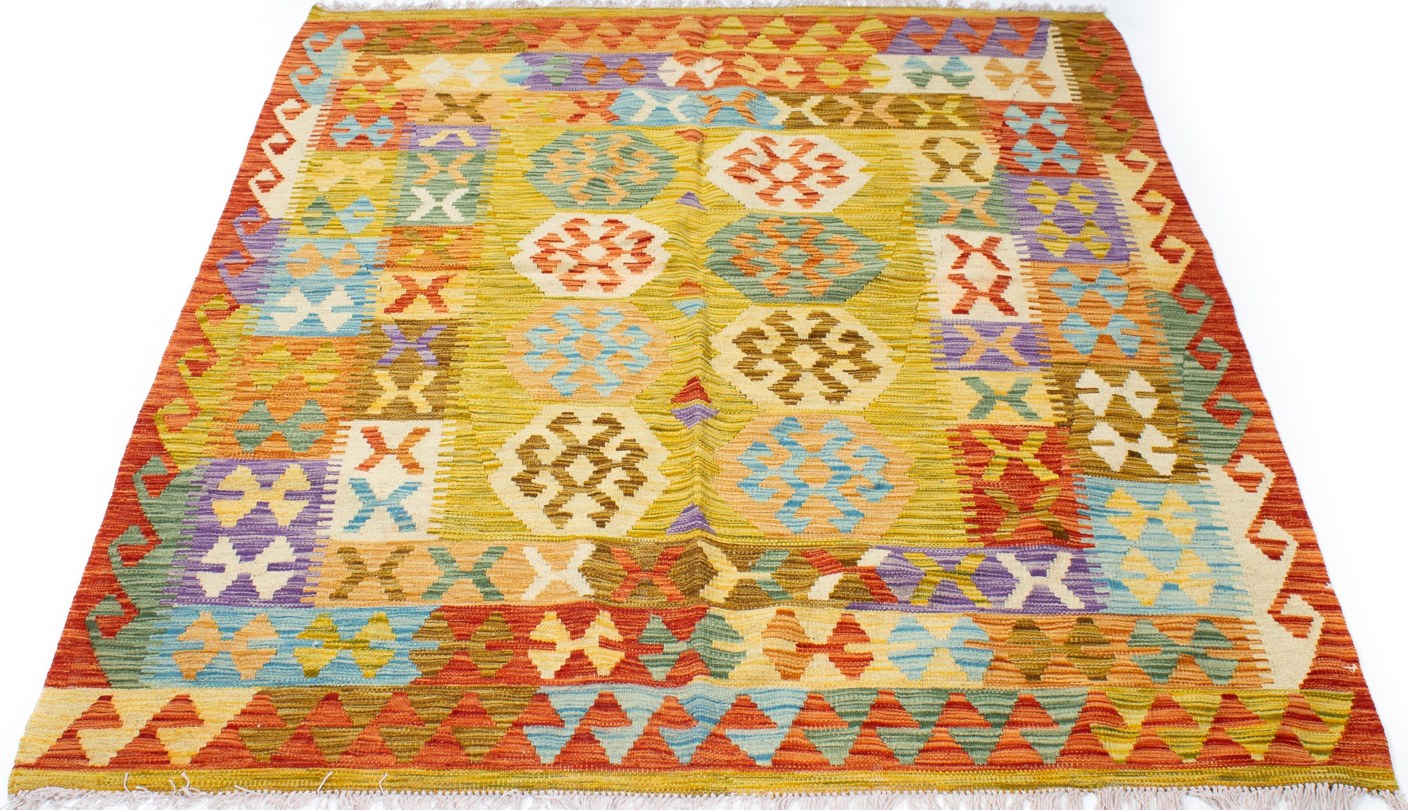 Colorful Pak Kilim Rug <br> 5'0 x 6'0