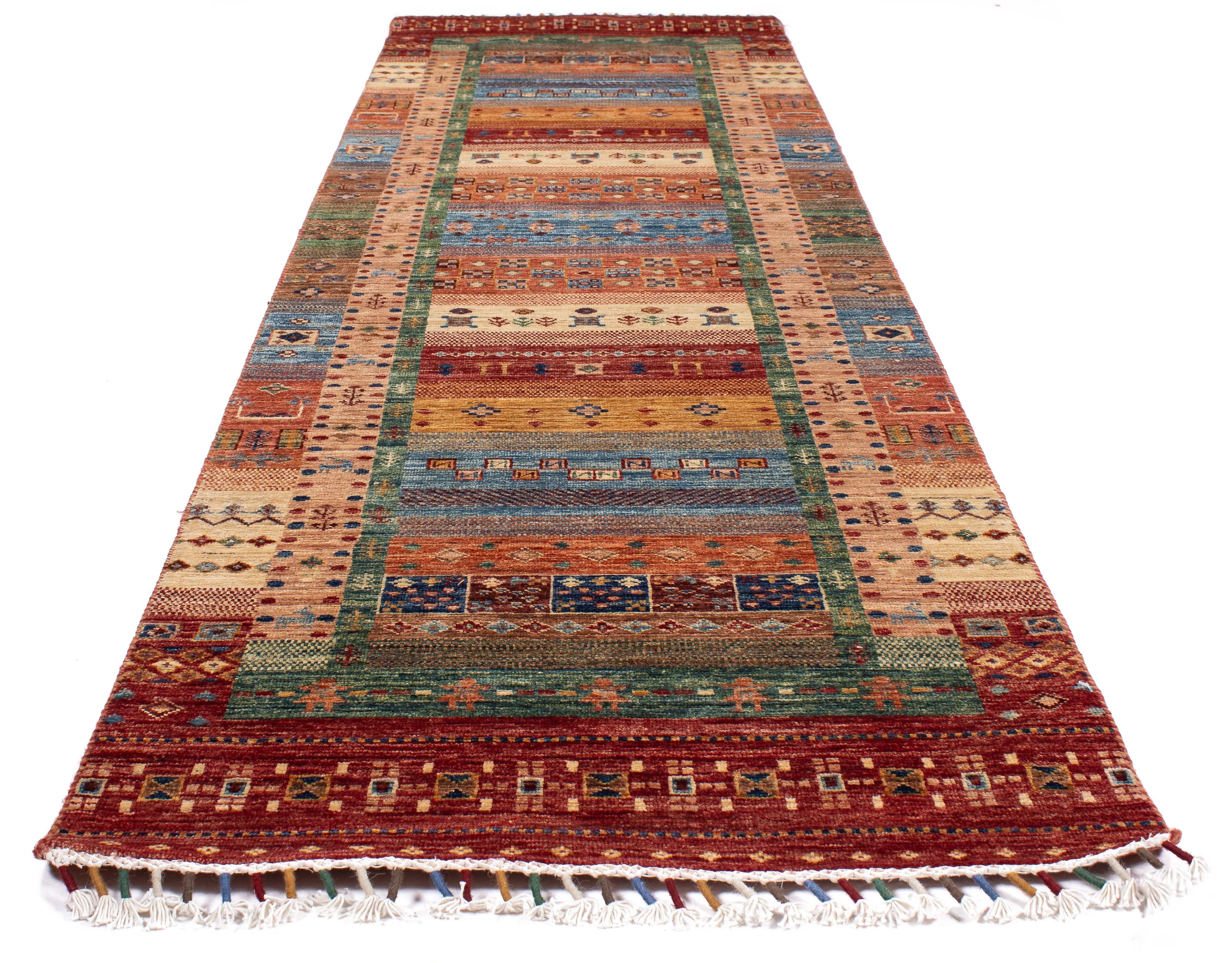 New Pakistan Tribal Rug <br> 2'9 x 9'10