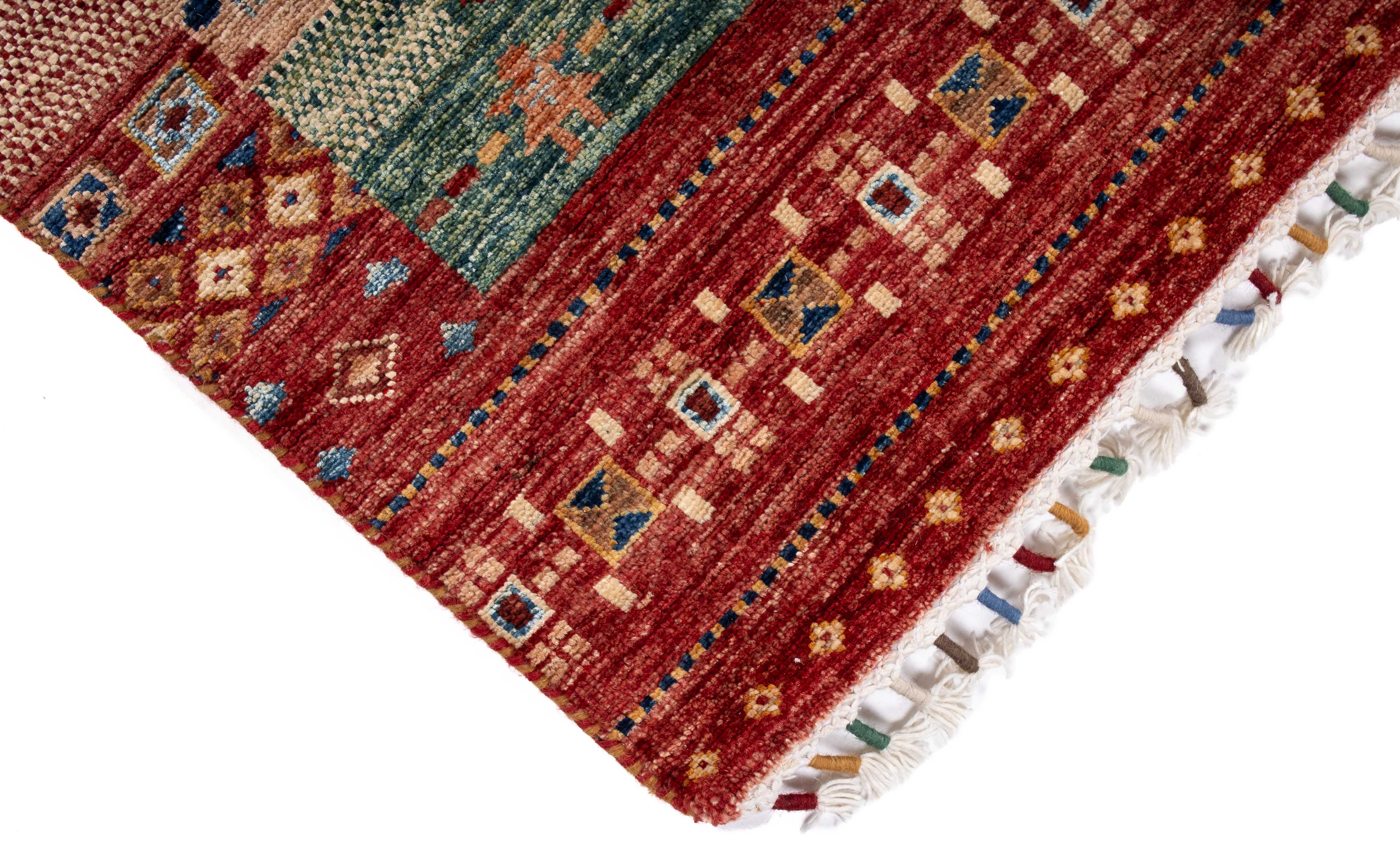 New Pakistan Tribal Rug <br> 2'9 x 9'10