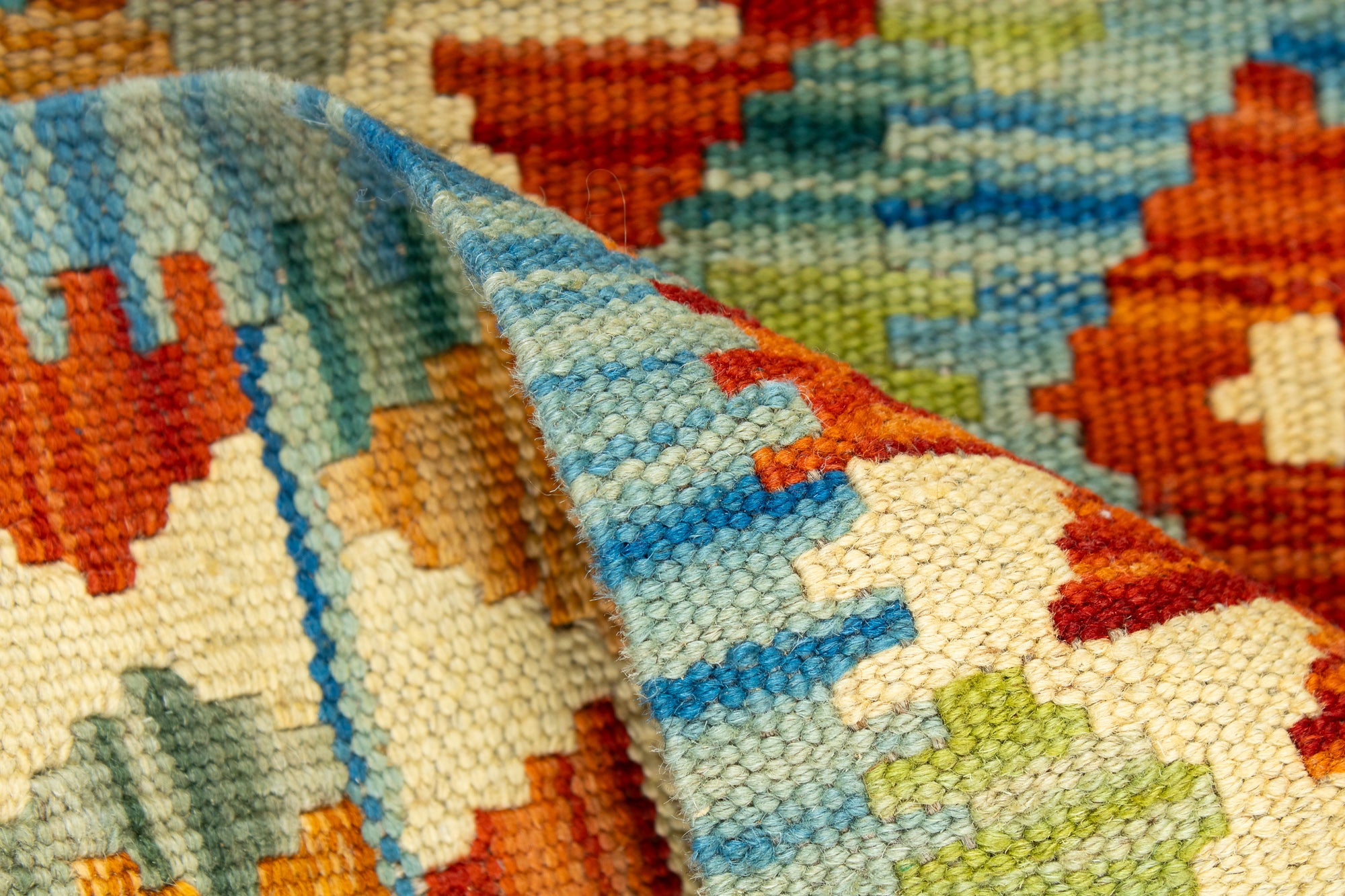 Colorful Pak Kilim Rug <br> 5'5 x 6'5