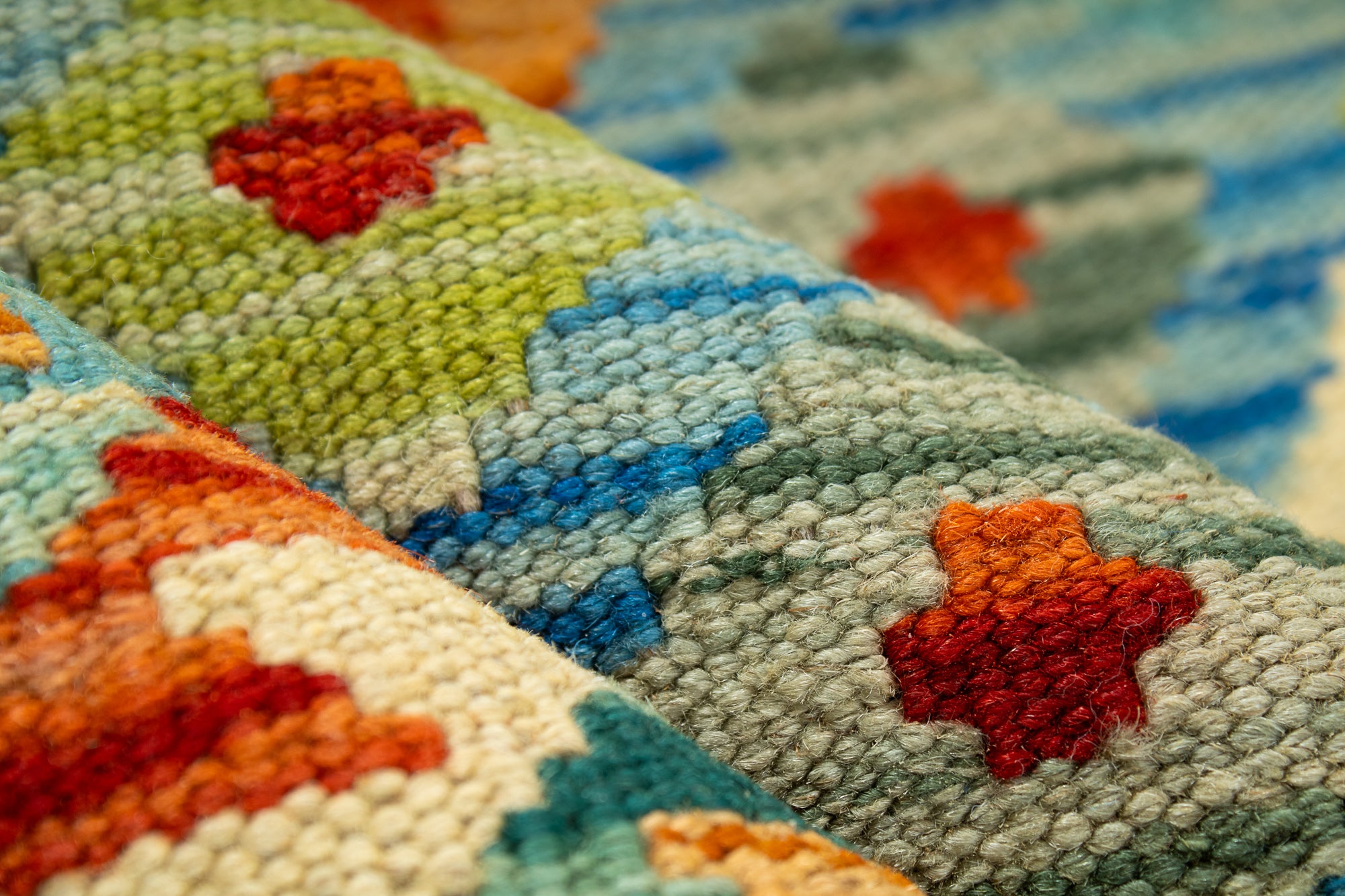 Colorful Pak Kilim Rug <br> 5'5 x 6'5