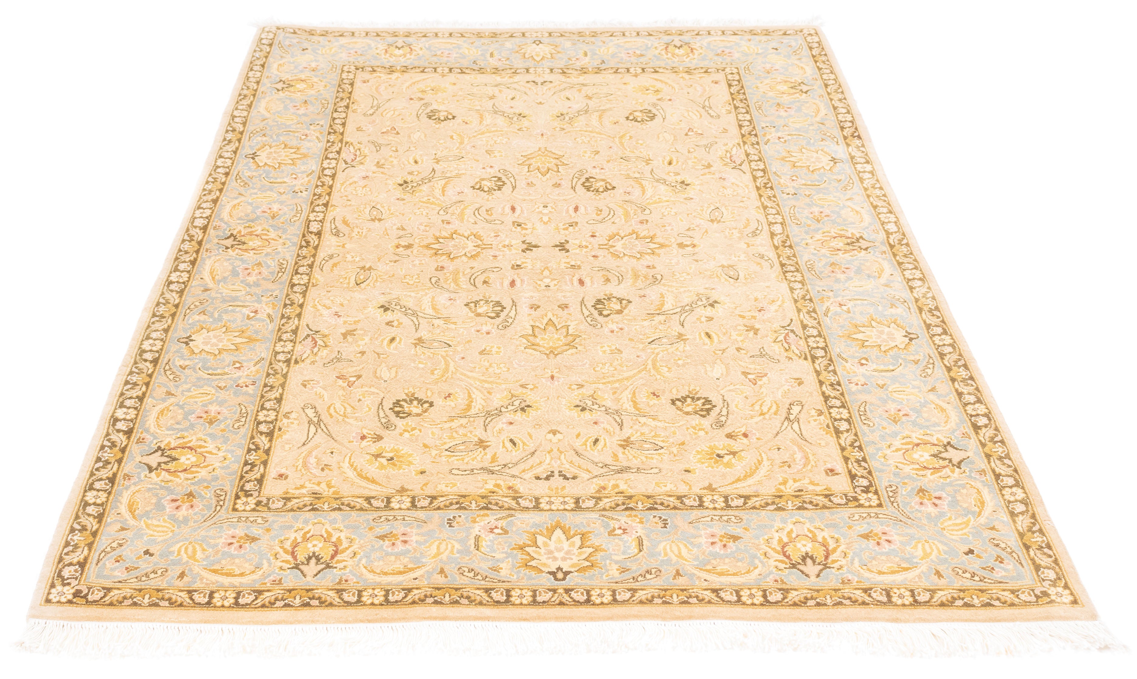 New Pakistan Kashan Rug 4'2 x 6'3