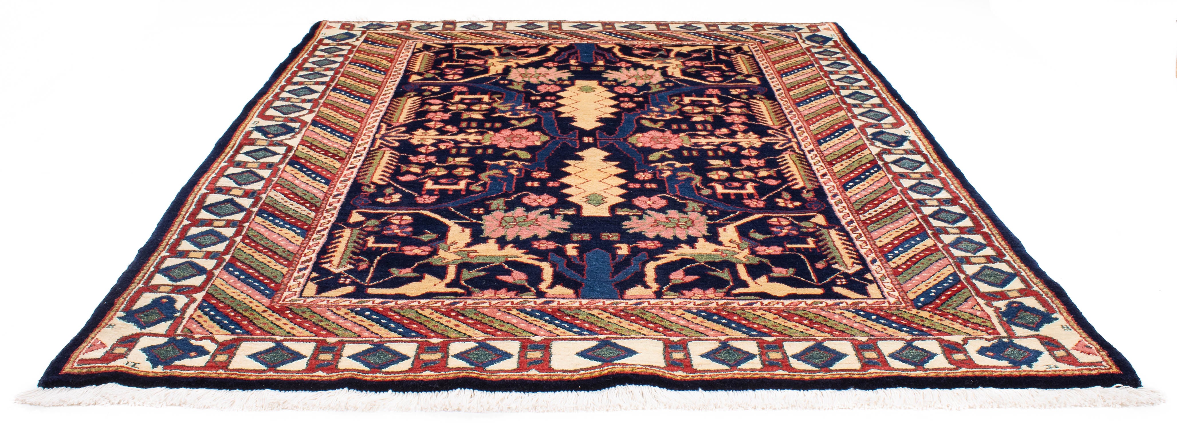 Vintage Persian Bakhtiari Rug <br> 5'2 x 6'10