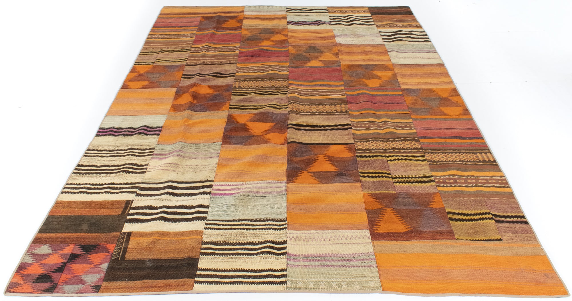 Semi-Antique Turkish Patchwork Kilim <br> 8'3 x 11'9