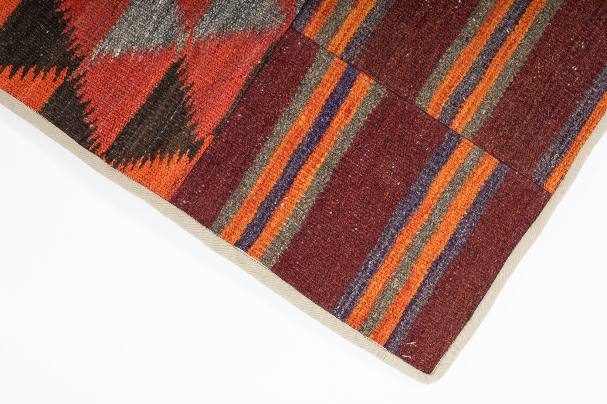 Semi-Antique Turkish Patchwork Kilim <br> 5'7 x 7'10