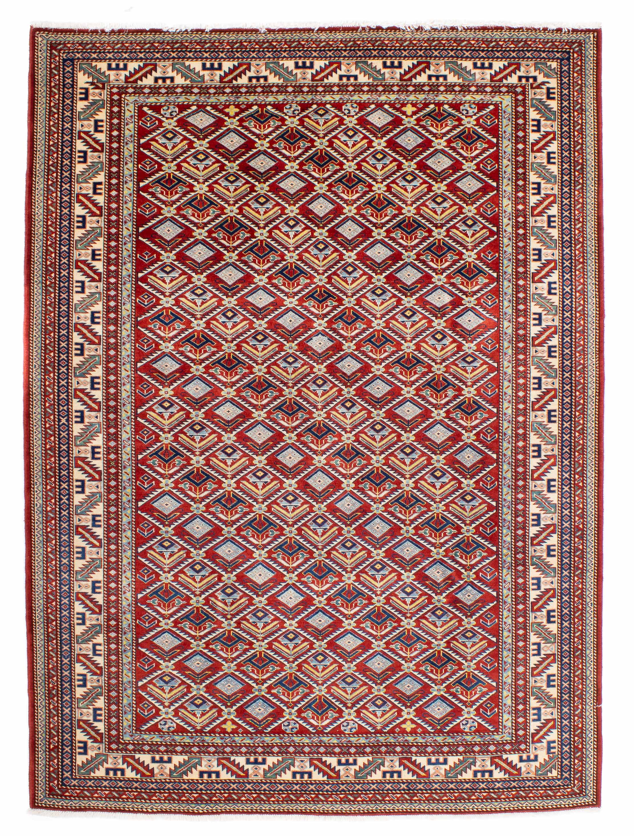 Fine Pakistan Shirvan Design Rug <br> 5'1 x 7'0