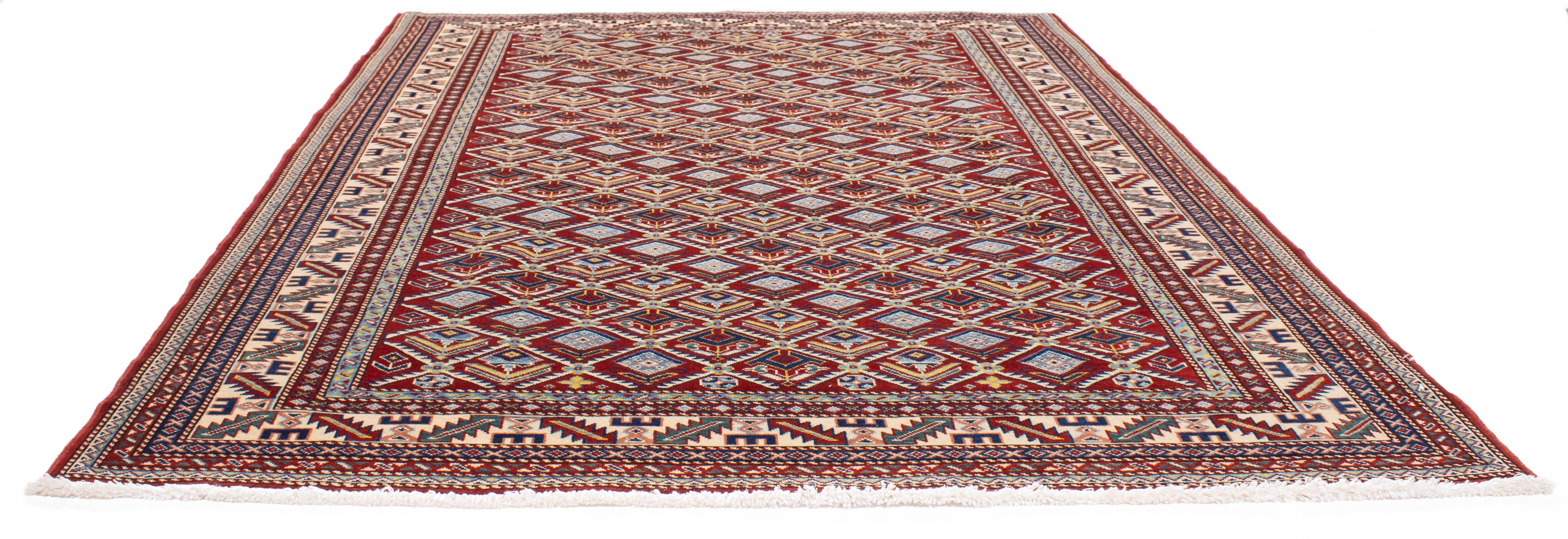 Fine Pakistan Shirvan Design Rug <br> 5'1 x 7'0