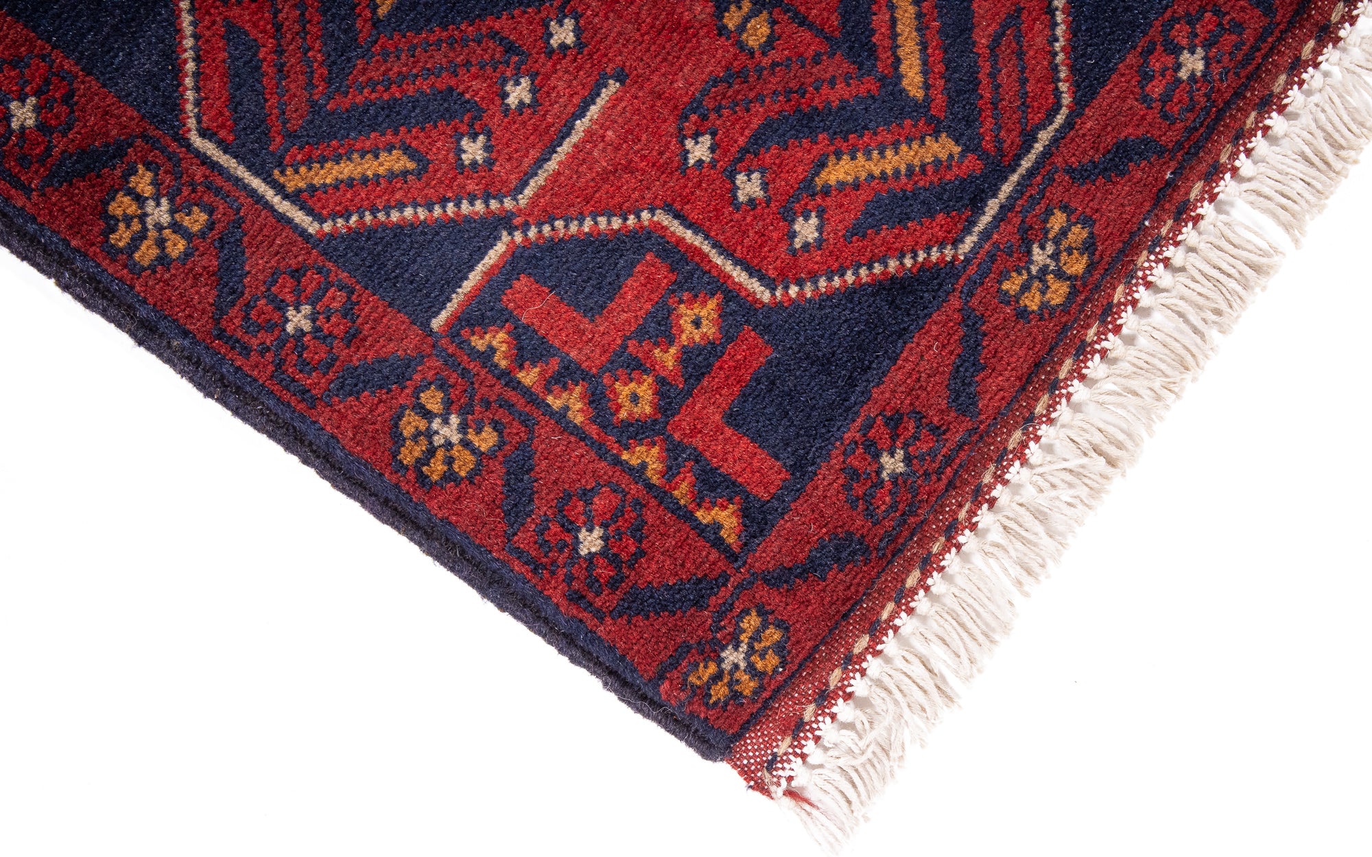 Pakistan Bokhara Rug <br> 3'4' x 4'10'