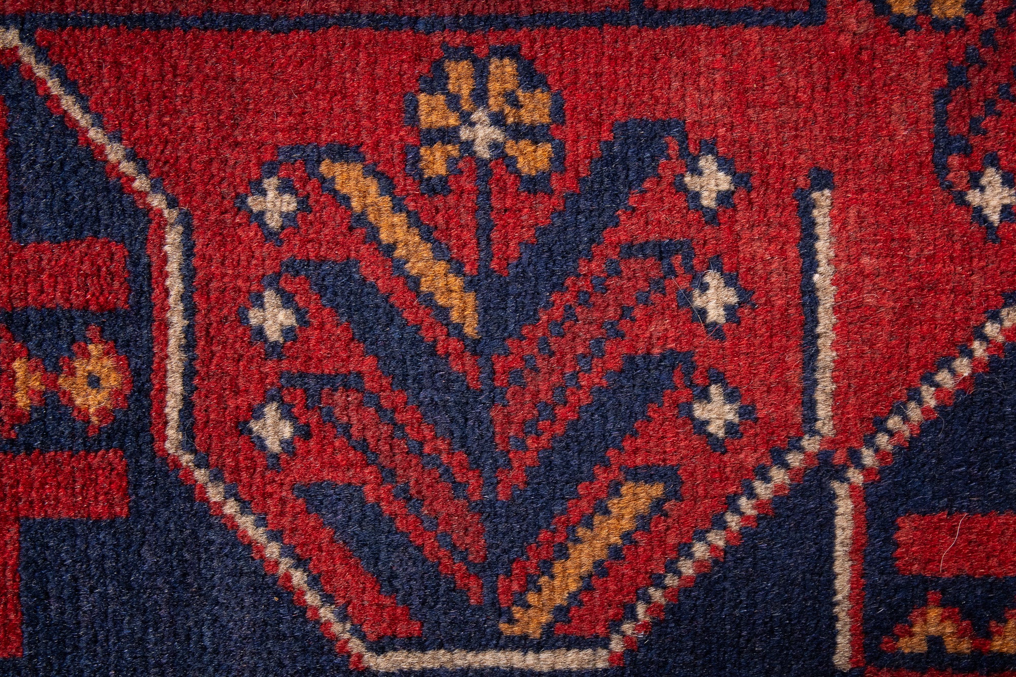Pakistan Bokhara Rug <br> 3'4' x 4'10'