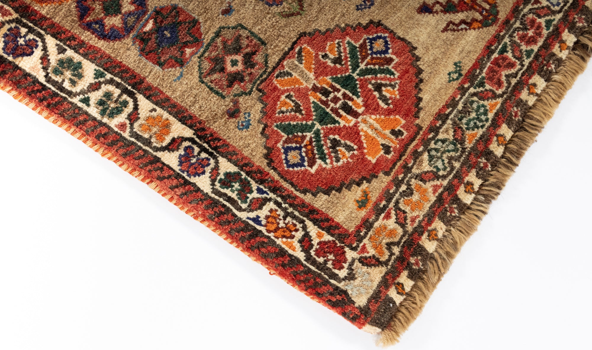 New Persian Gabbeh Qashqai-design Rug <br> 3'5 x 5'4