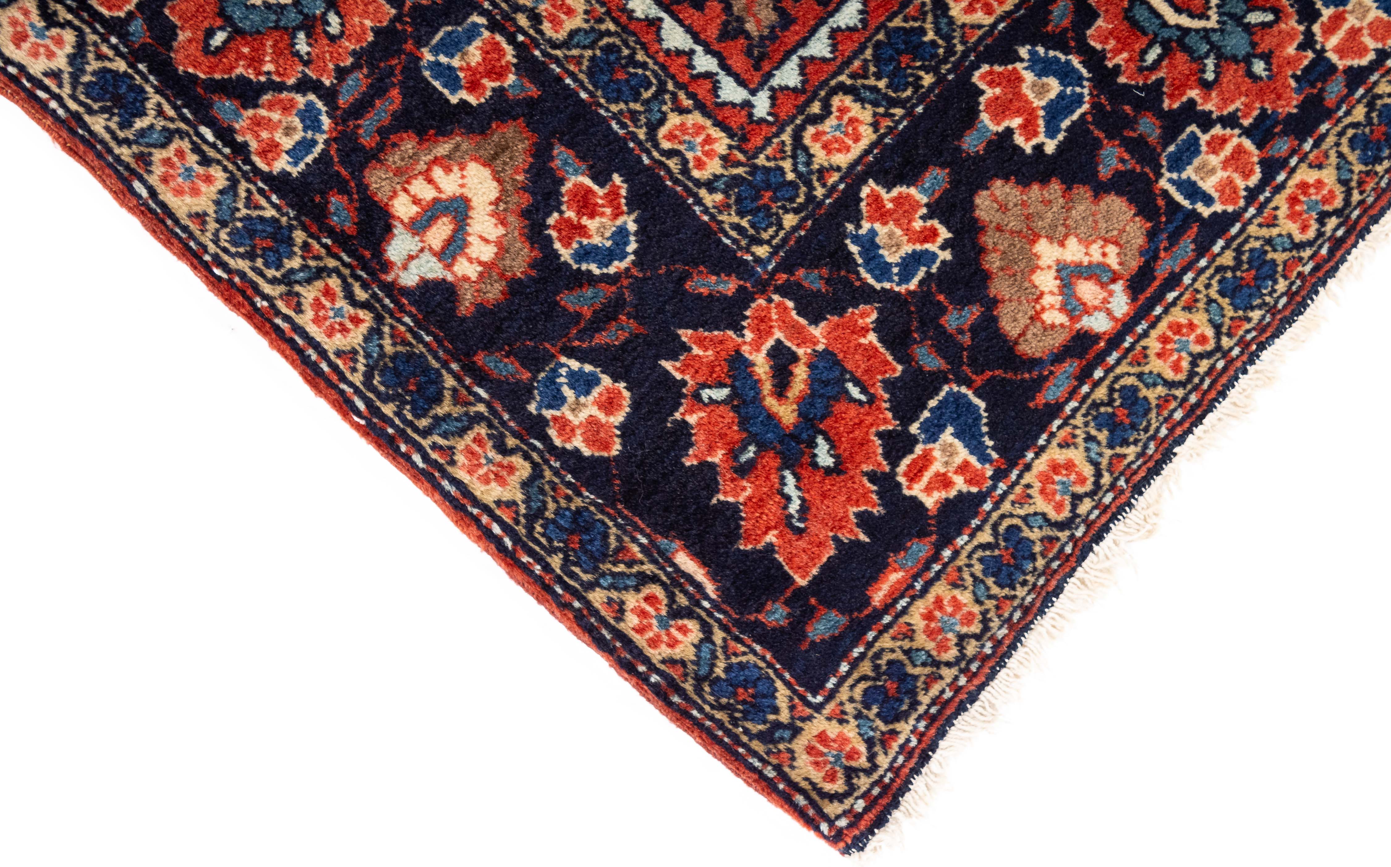 Antique Persian Mahajeran Sarouk Rug <br> 3'4 x 4'10