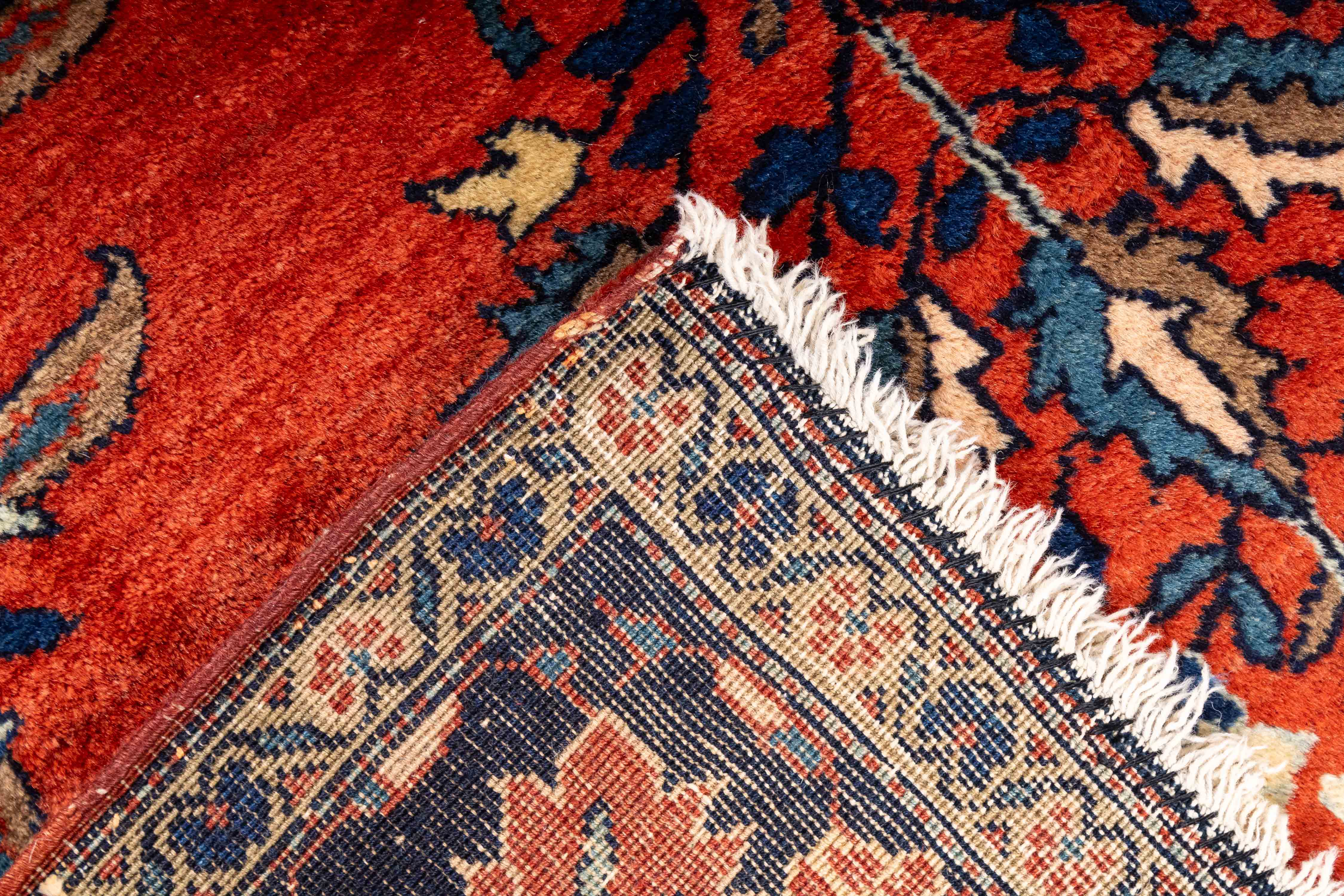 Antique Persian Mahajeran Sarouk Rug <br> 3'4 x 4'10