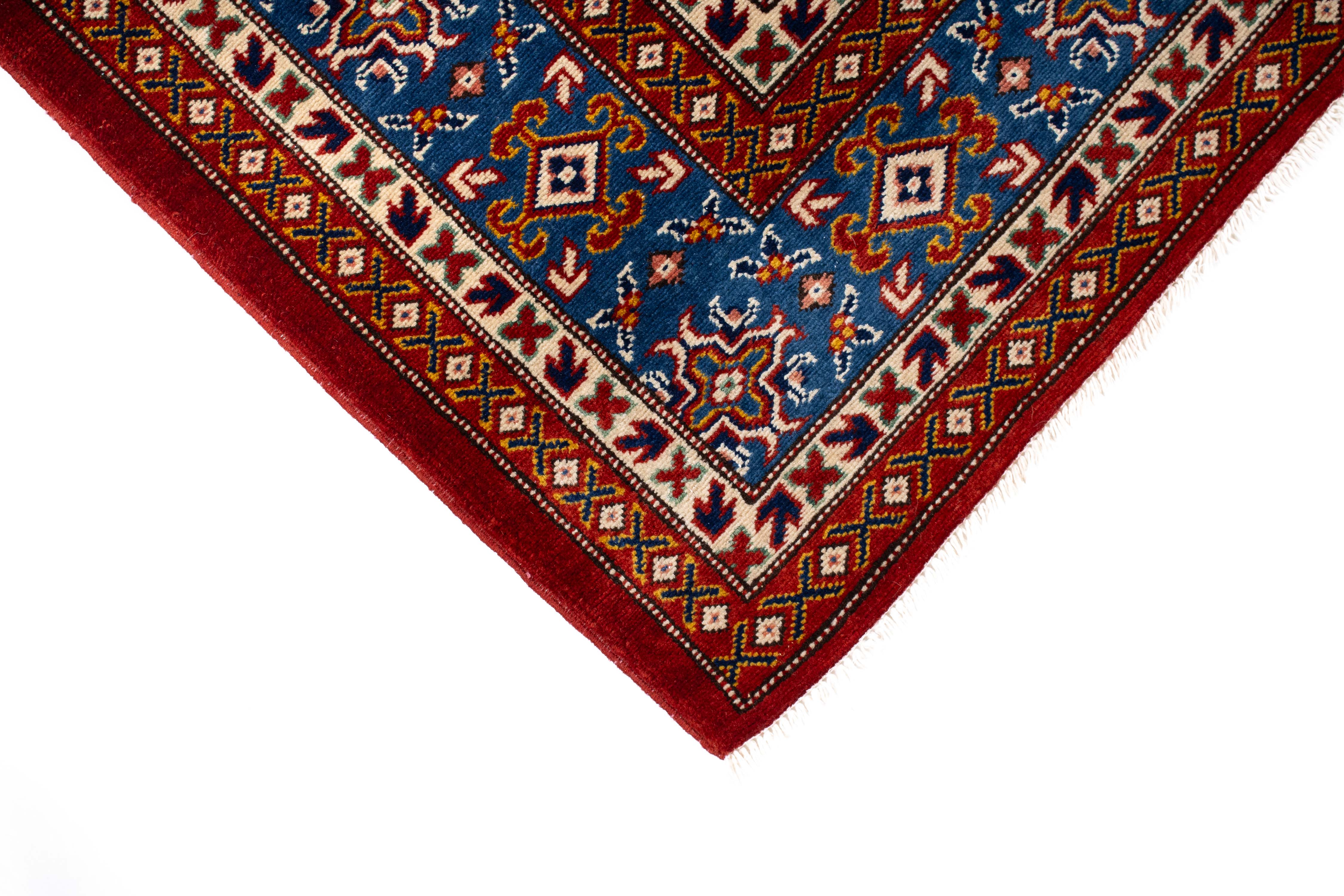 Pakistan Super Fine Kazak Rug <br> 5'1 x 7'0