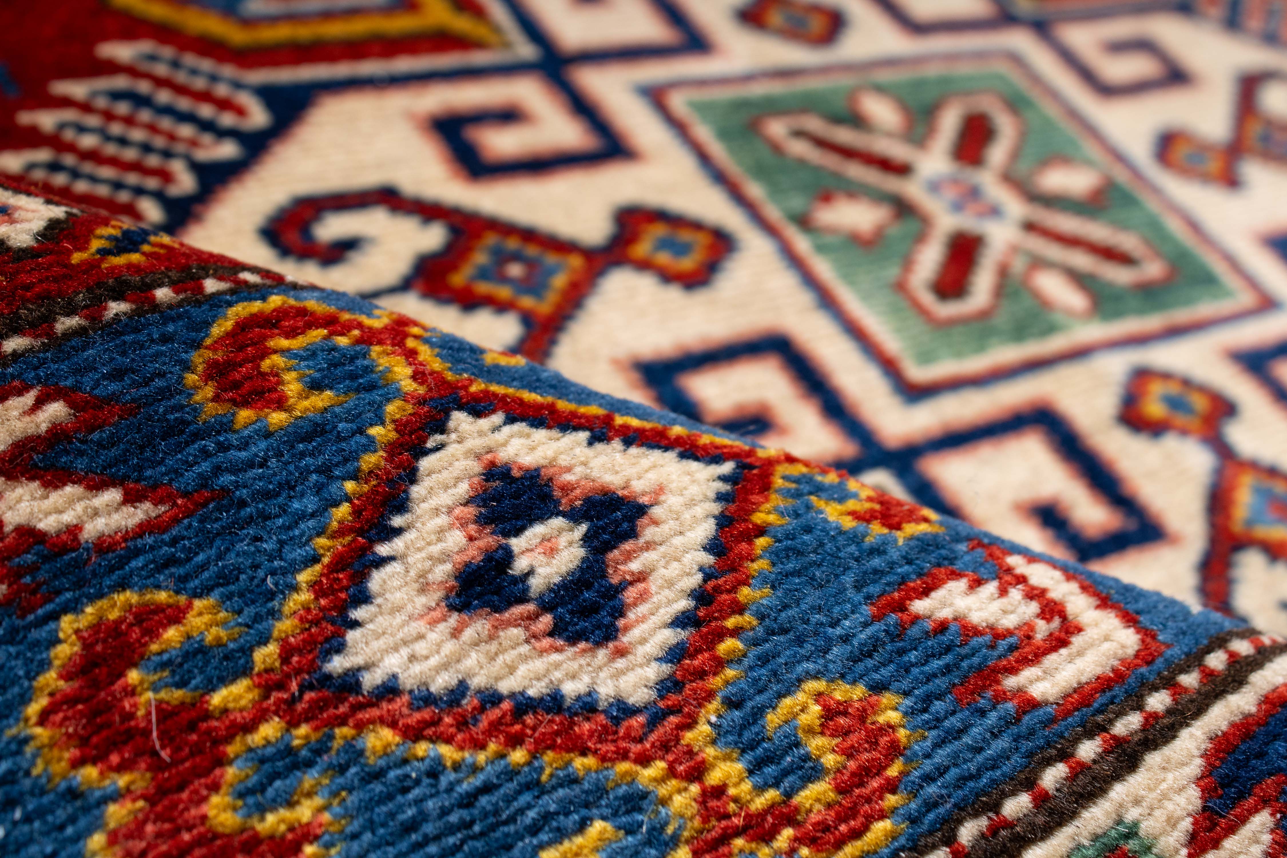 Pakistan Super Fine Kazak Rug <br> 5'1 x 7'0