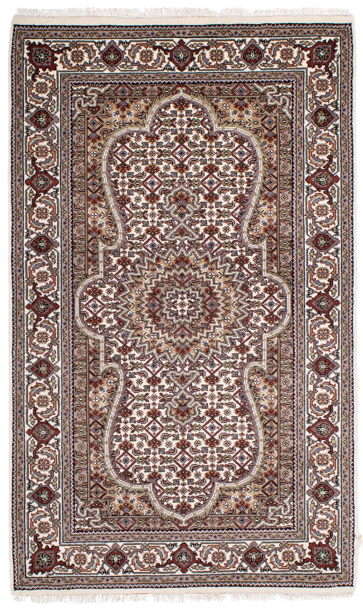 Ivory India Bidjar Rug <br> 3'1' x 5'1'