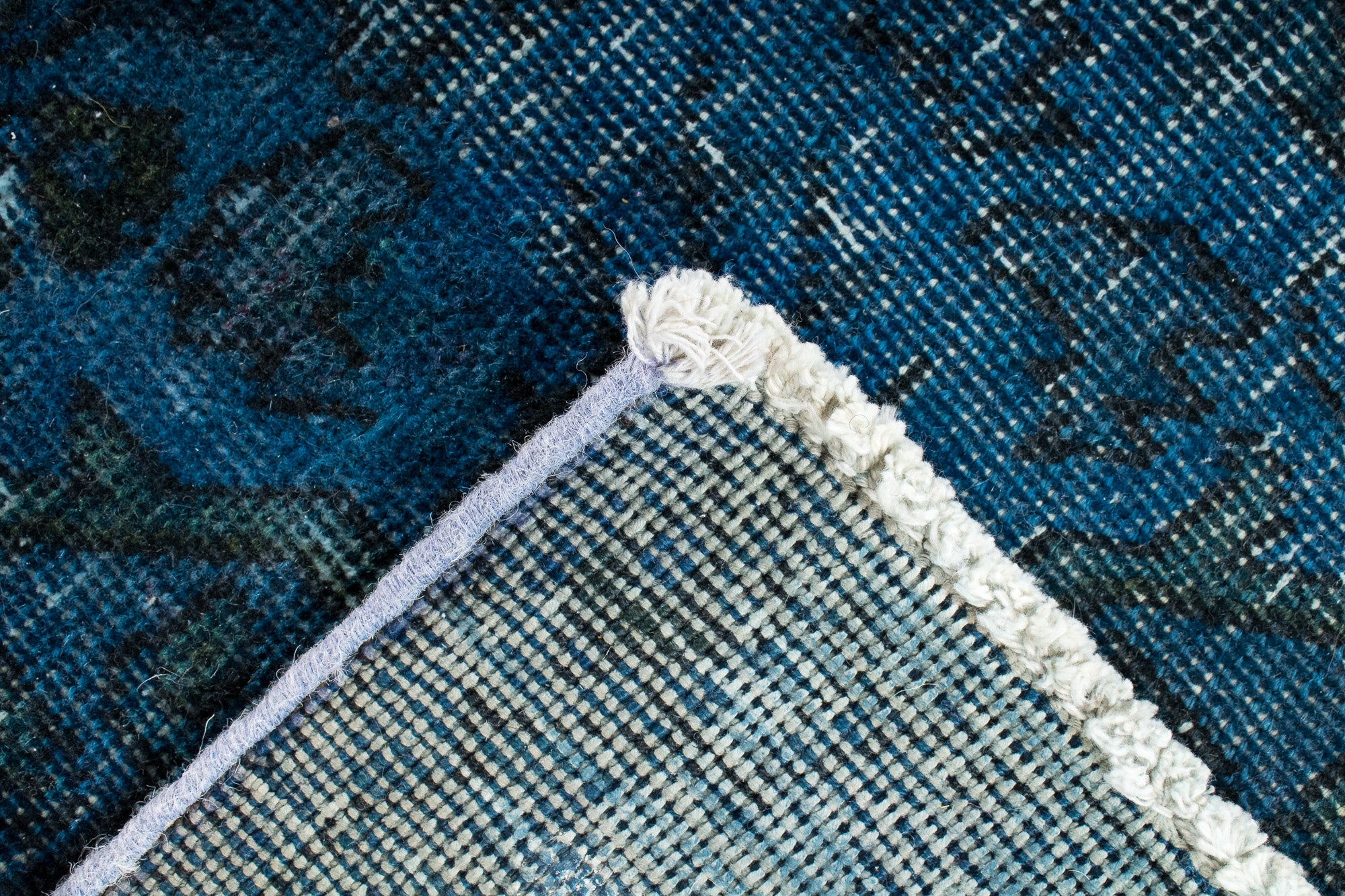 Pakistan Overdyed Vintage Rug <br> 6'10 x 9'6