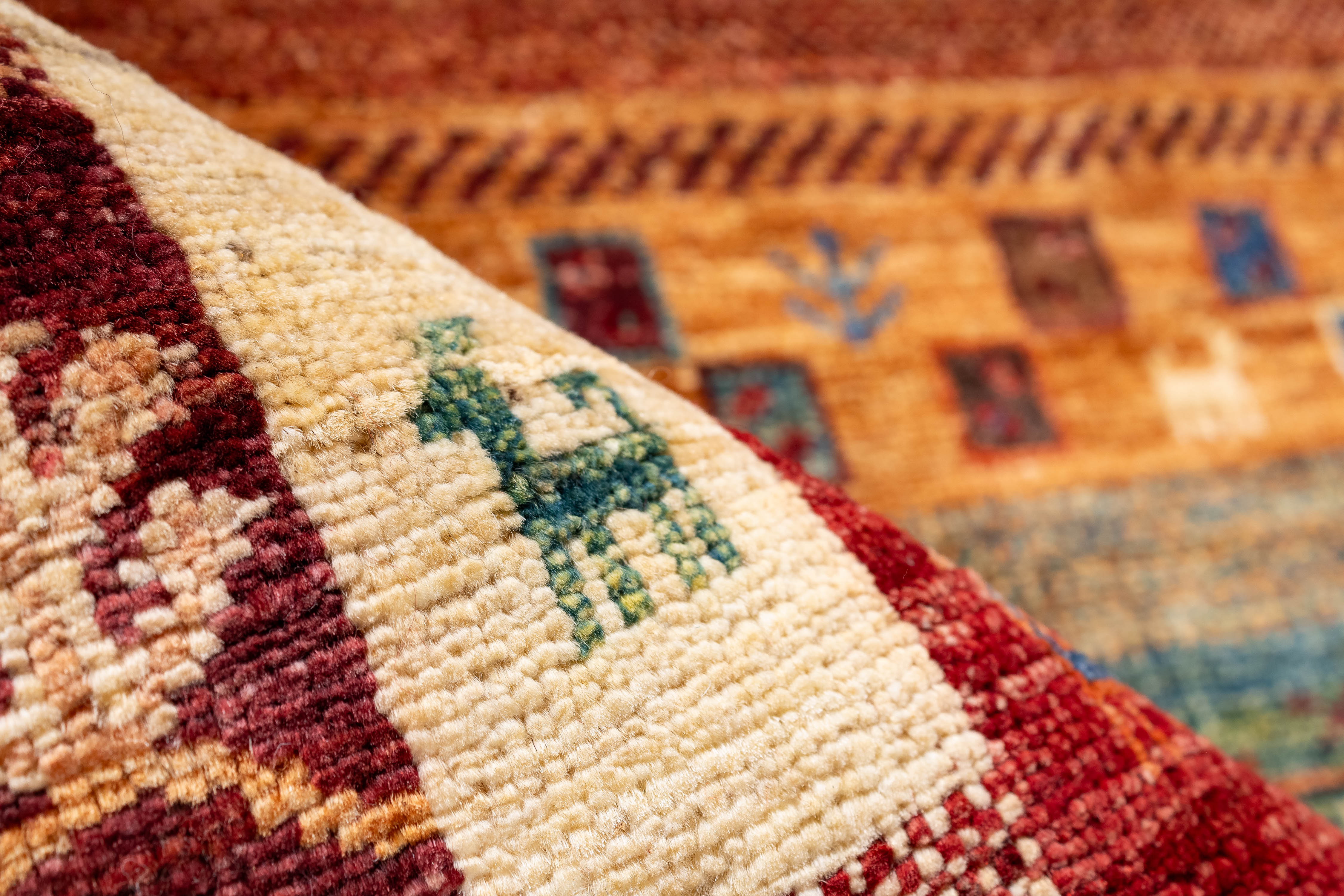 Pakistan Tribal Gabbeh Rug <br> 3'4 x 5'0