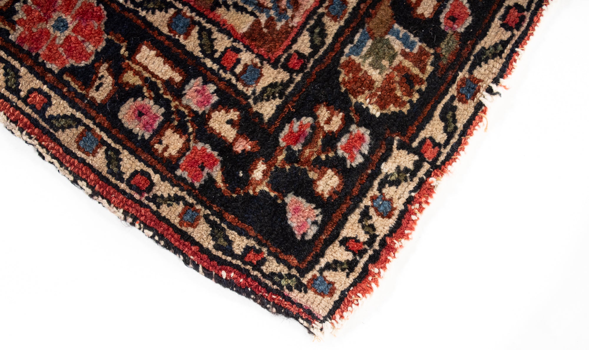 Red Semi- Antique Persia Dergazine Rug <br> 2'8 x 4'1