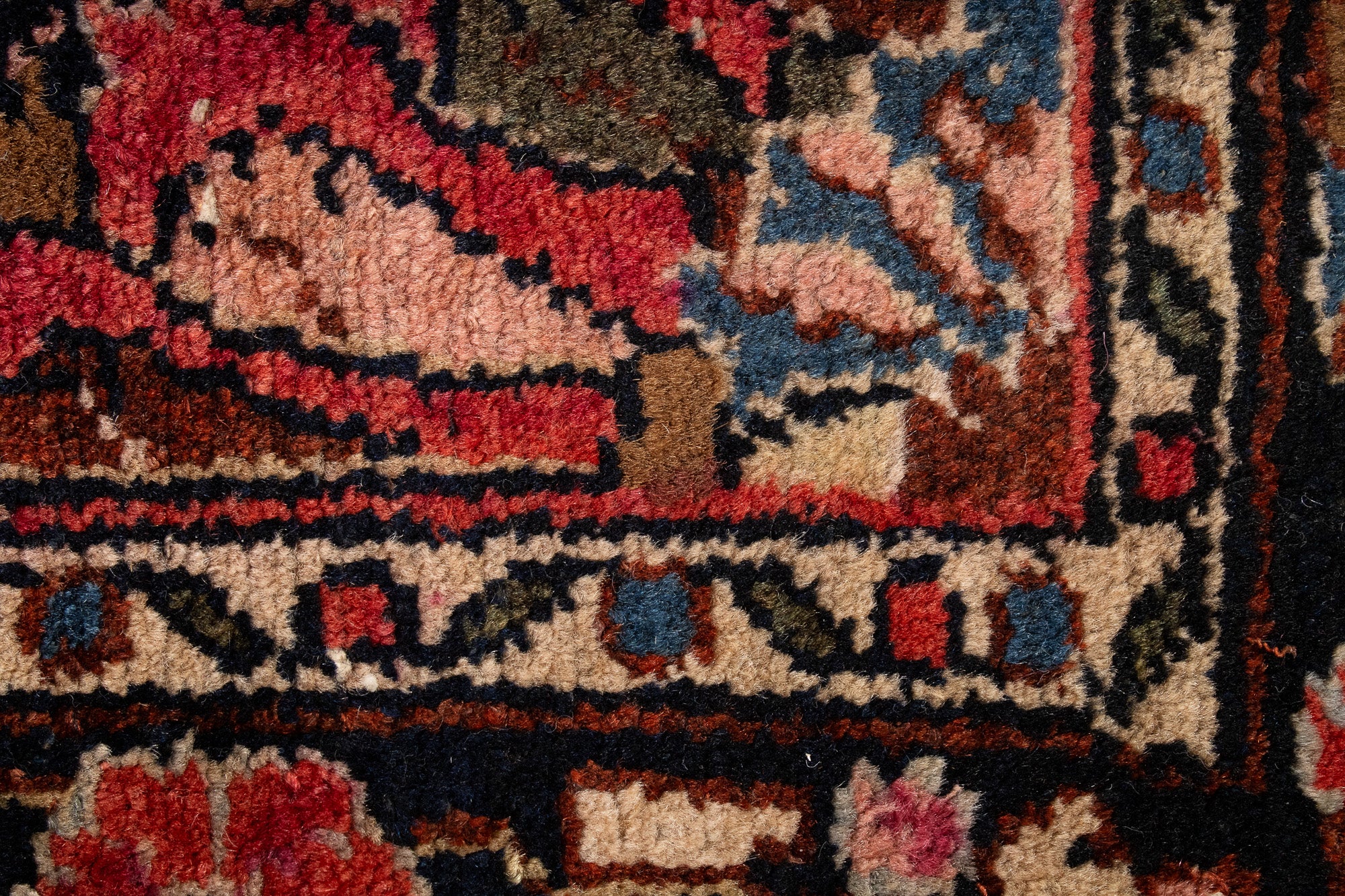 Red Semi- Antique Persia Dergazine Rug <br> 2'8 x 4'1