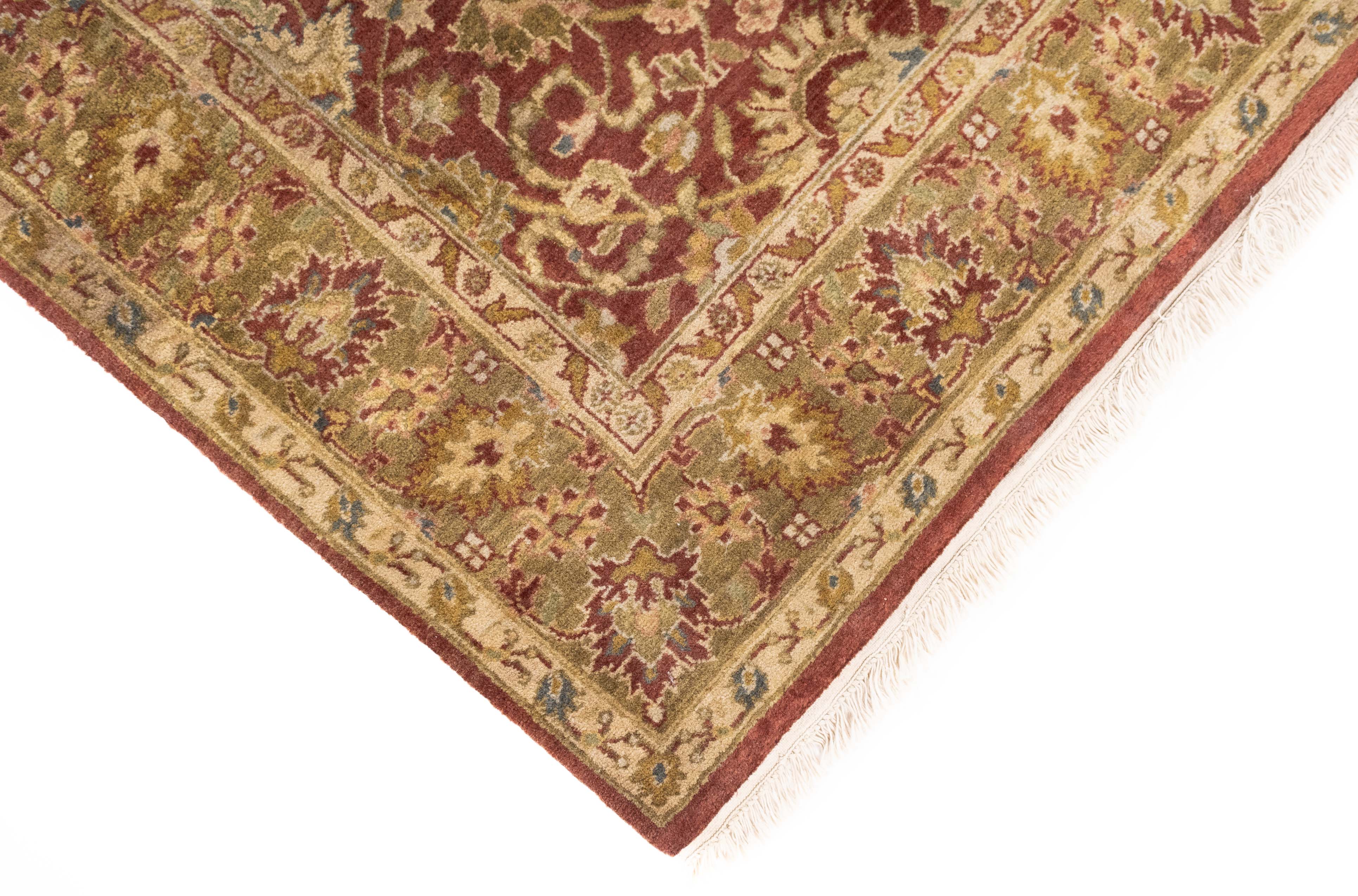 Vintage Indian Kashan Design Rug 4'1 x 6'1