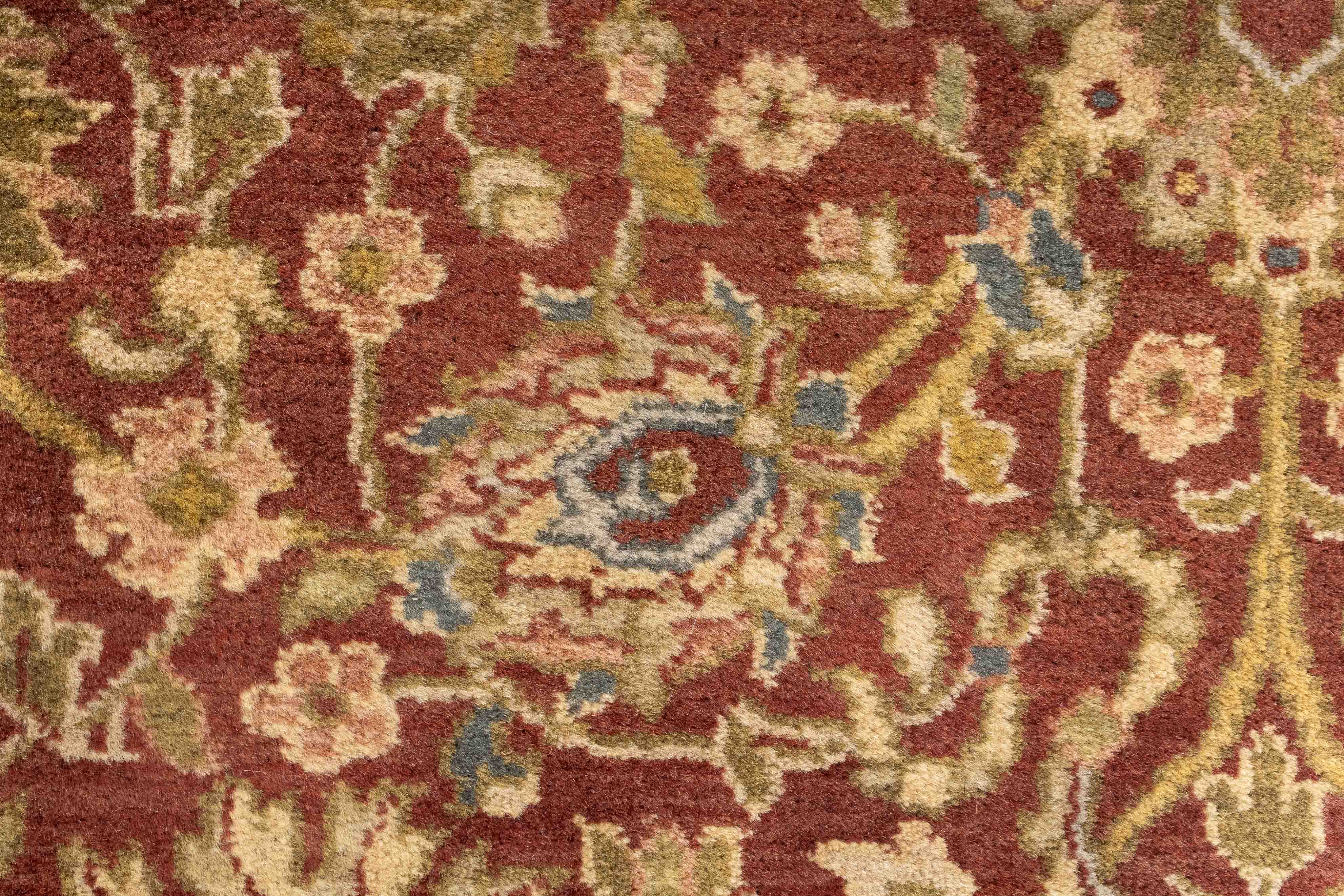 Vintage Indian Kashan Design Rug 4'1 x 6'1