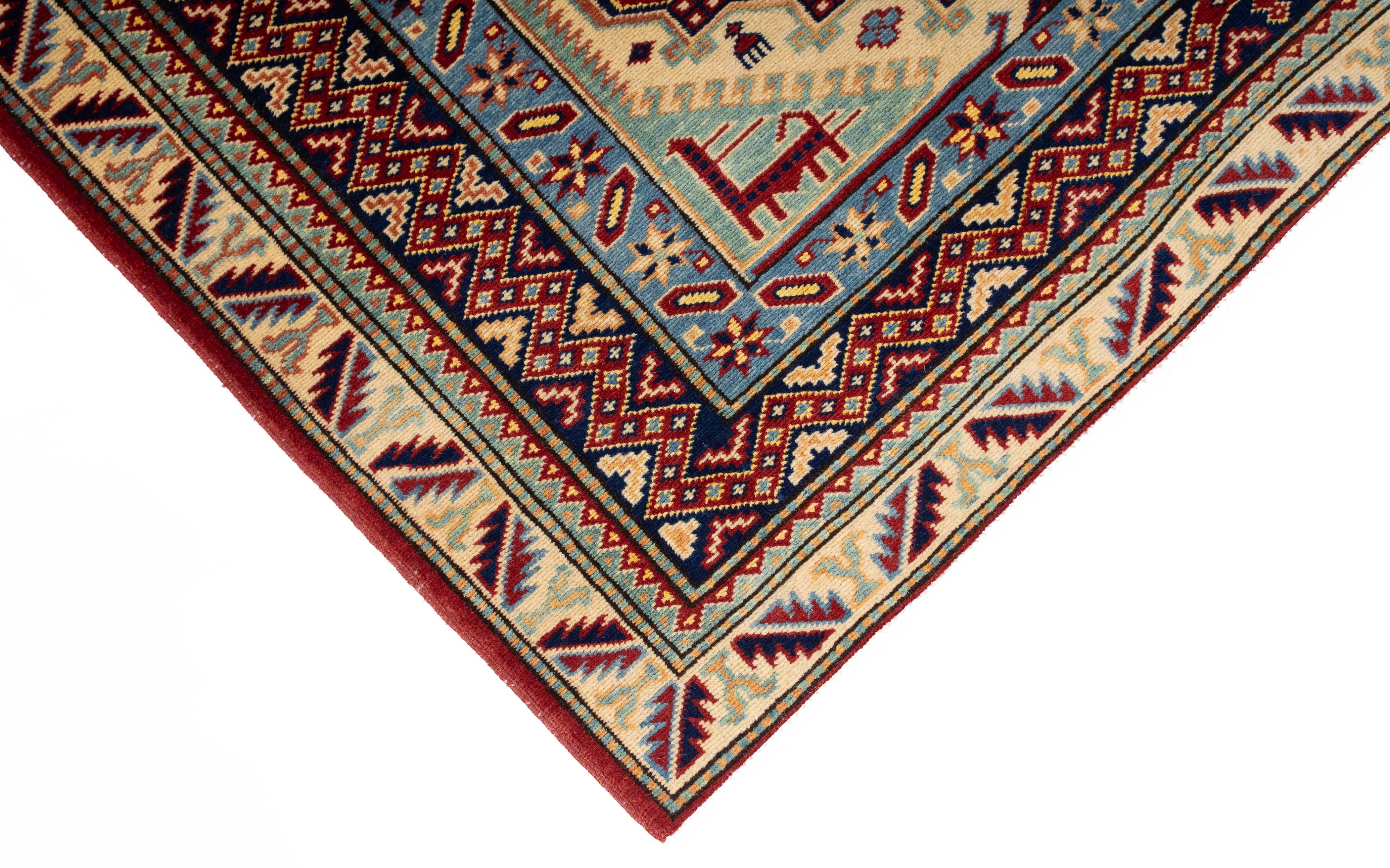 New Pakistan Super Kazak Rug 4'5 x 5'10