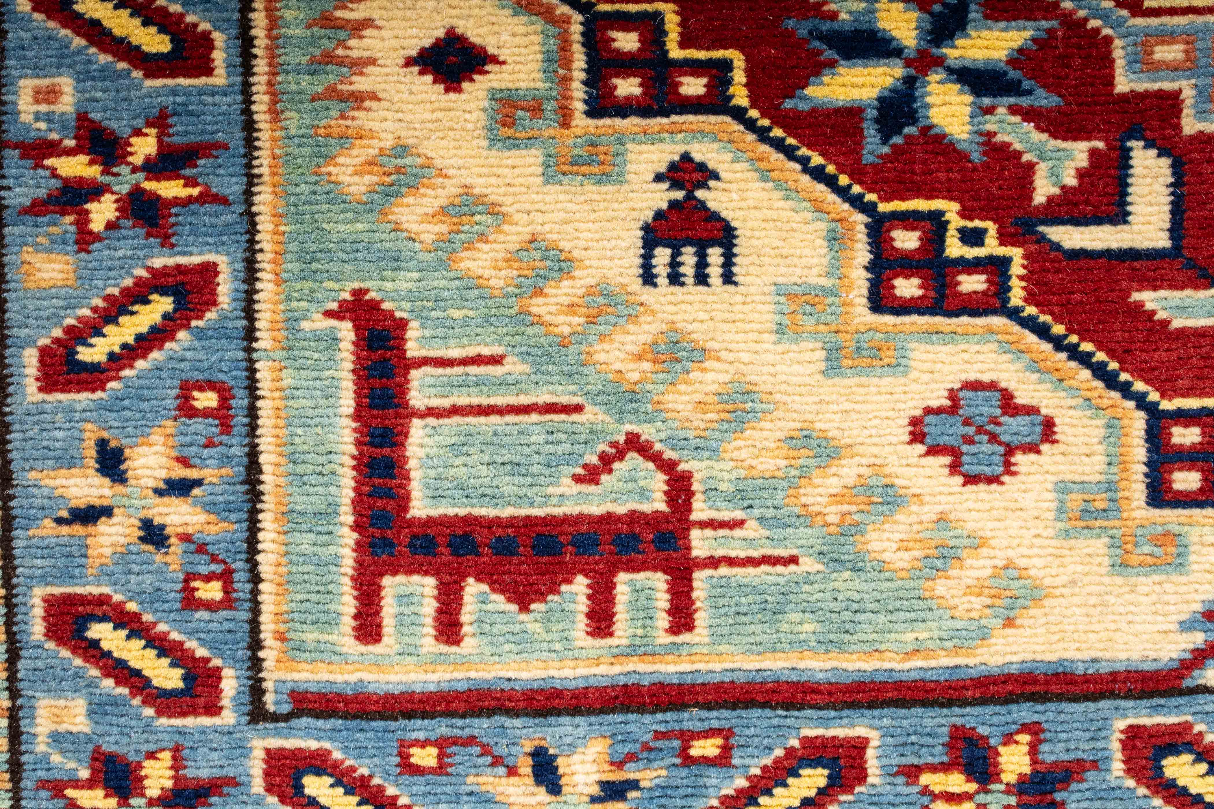 New Pakistan Super Kazak Rug 4'5 x 5'10