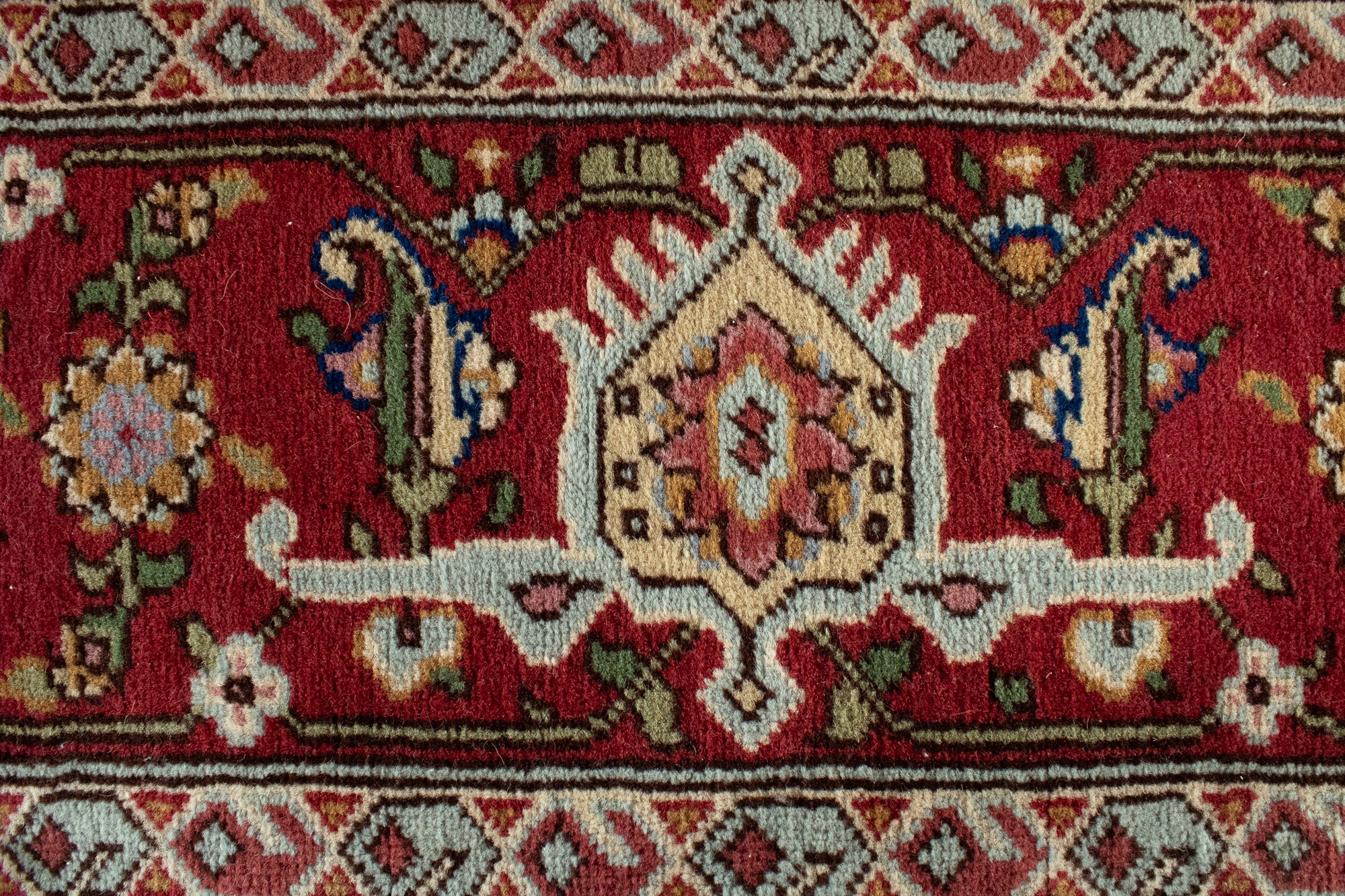 New Romanian Geometric Rom Tabriz Rug <br> 8'0 x 8'0