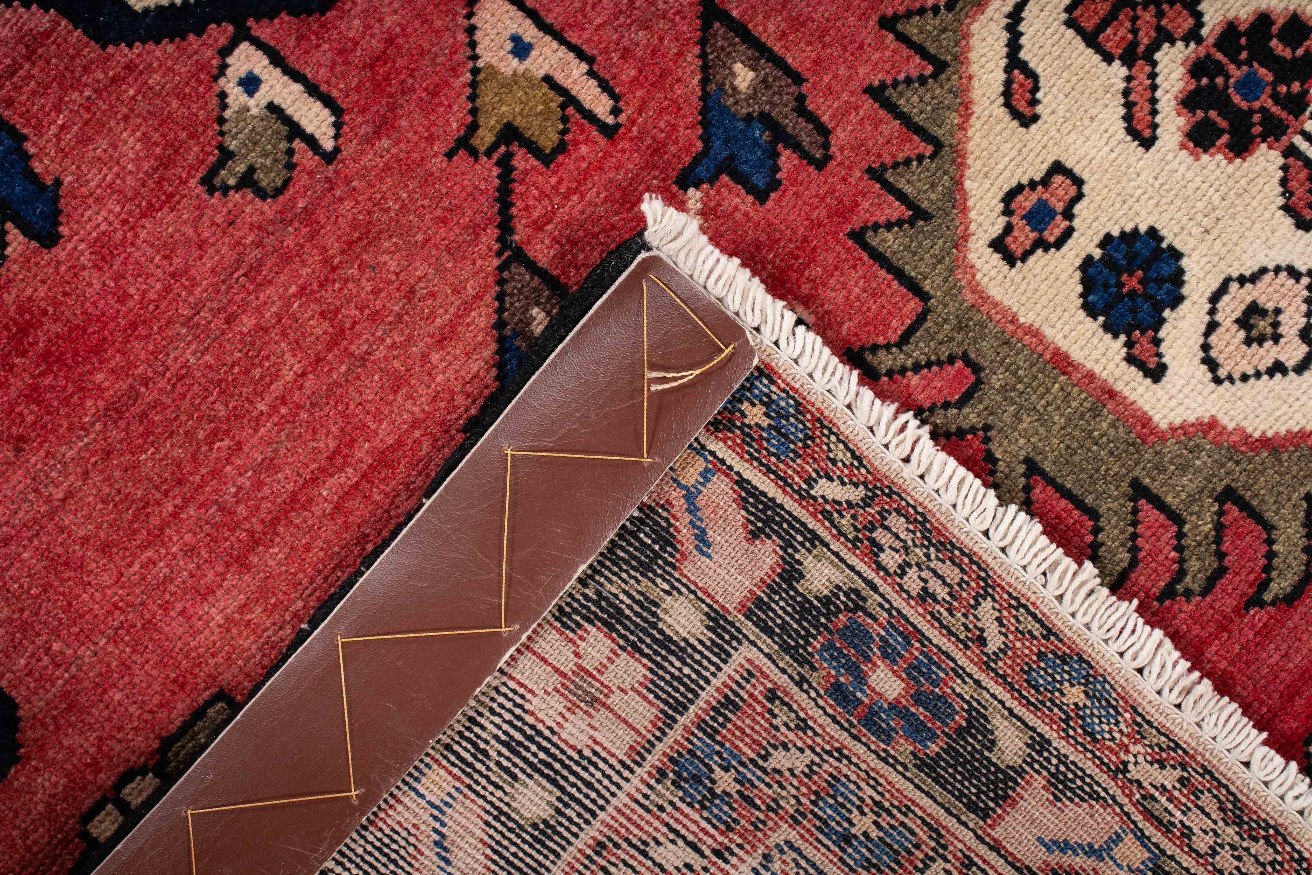 Semi-Antique Persian Hamadan Rug <br> 4'6 x 7'0